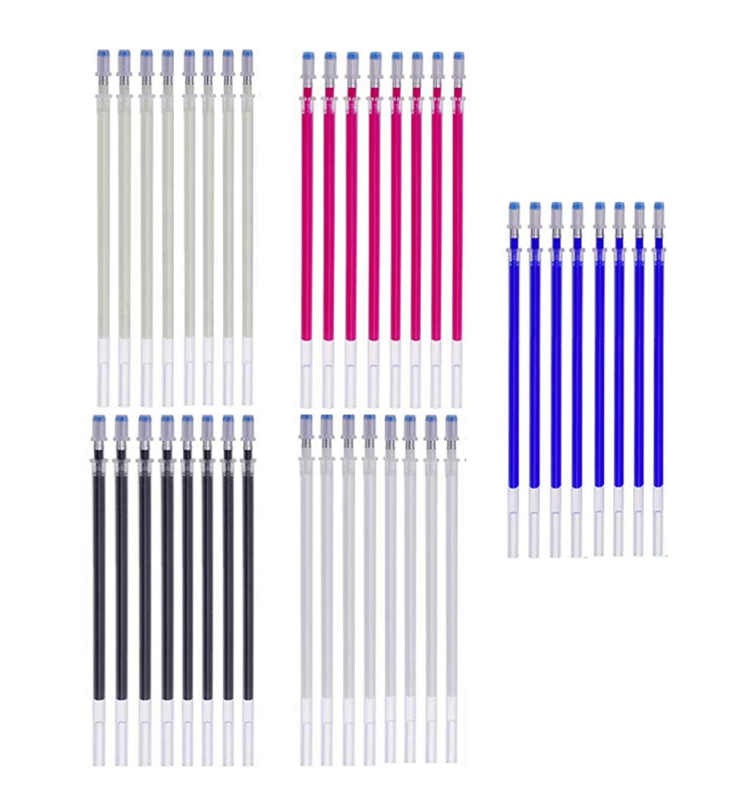 40 High Temperature Heat Erasable Fabric Marker Pen Refills for Sewing & Patchwork - Vanishing Disappearing Ink for Fabric & Leather - Buy Online on SooperMarket.com