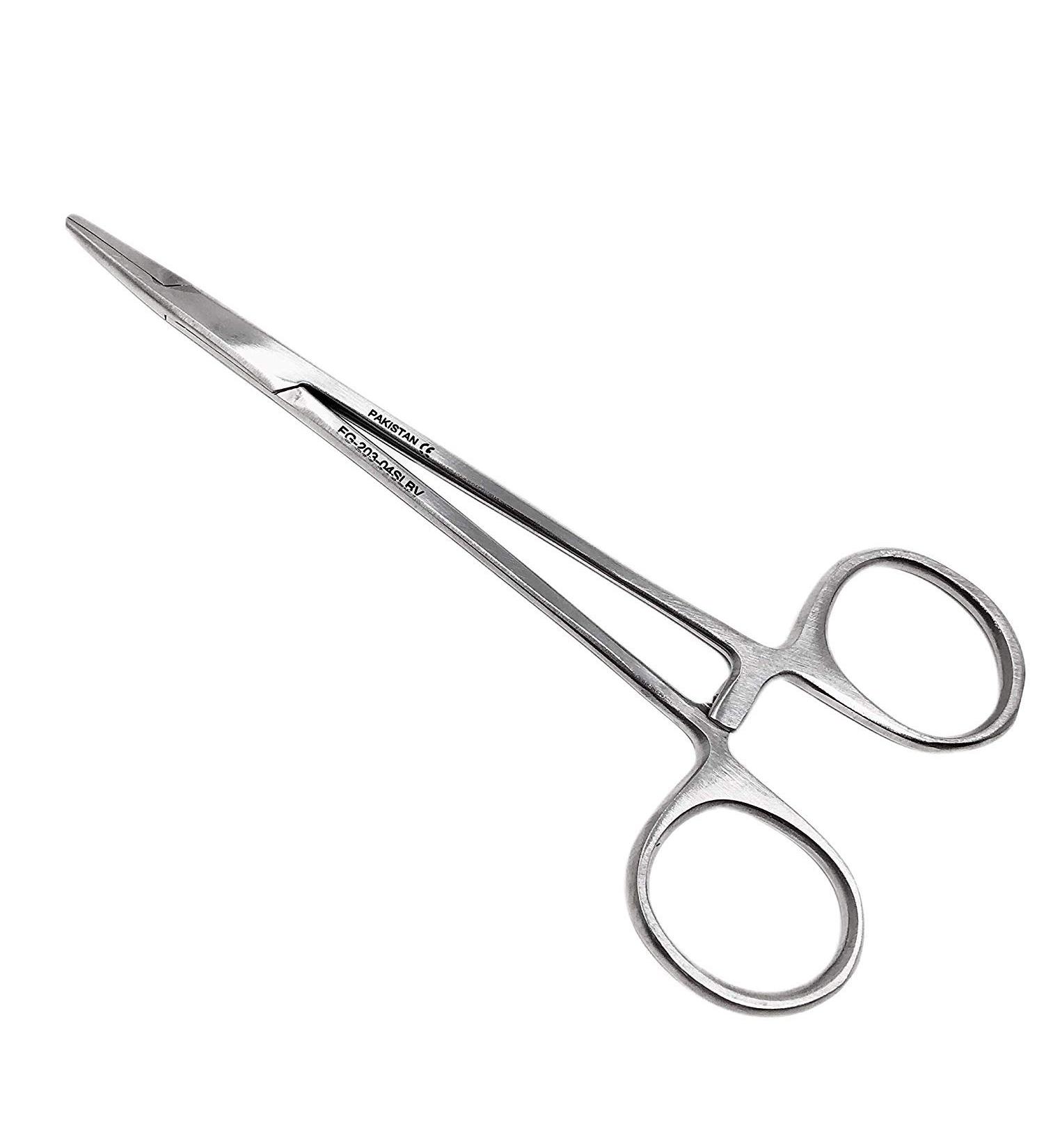 Cynamed Snag-Free Webster Needle/Suture Holder Driver with Ultra Smooth Jaws - Ratcheted/Locking Mechanism Forceps - Premium Stainless Steel (6 in.)