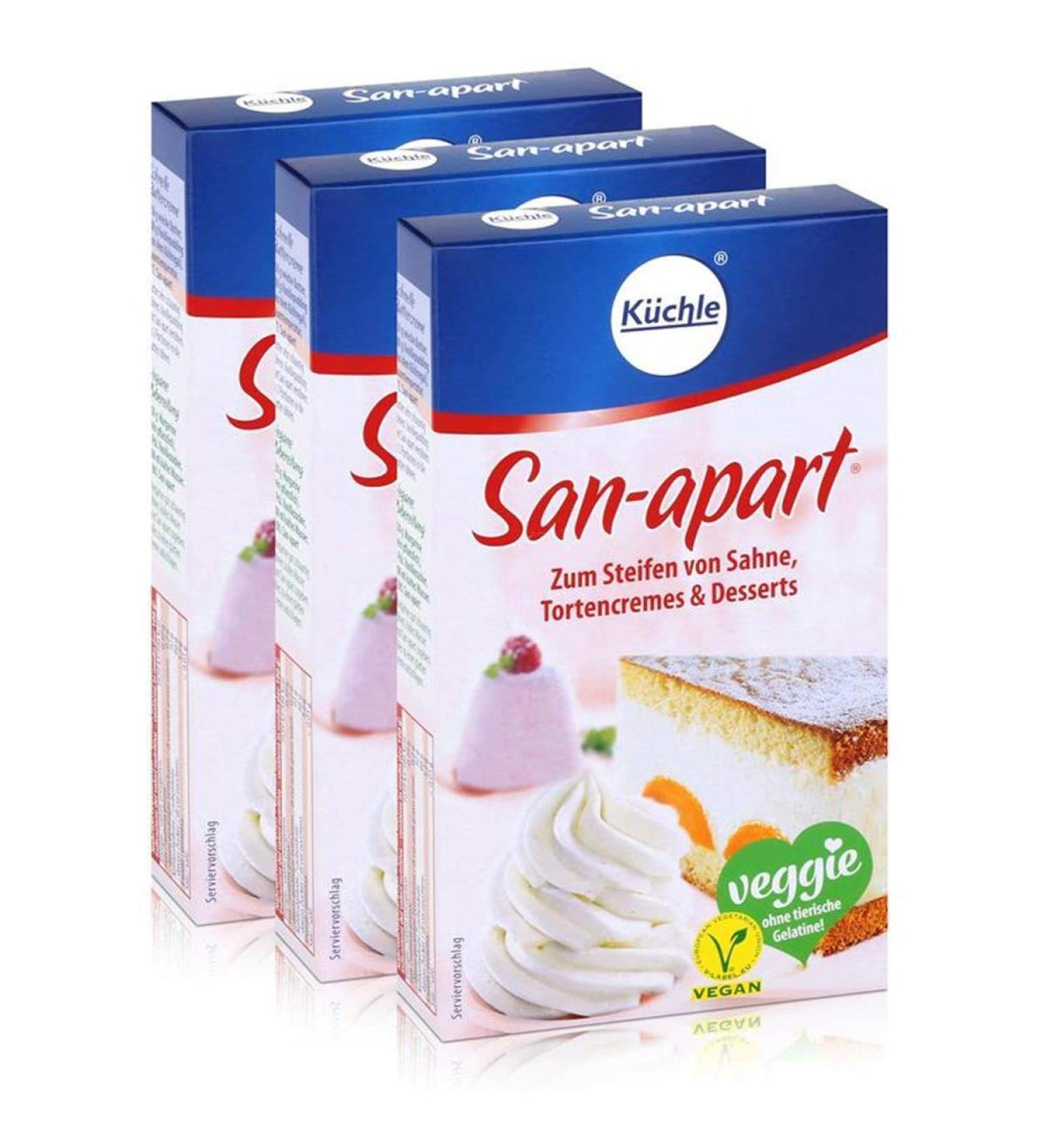 K chle San-apart 125g - Stiffening Cream for Cakes & Desserts | Pack of 3 - International Shipping - Buy Online on SooperMarket.com