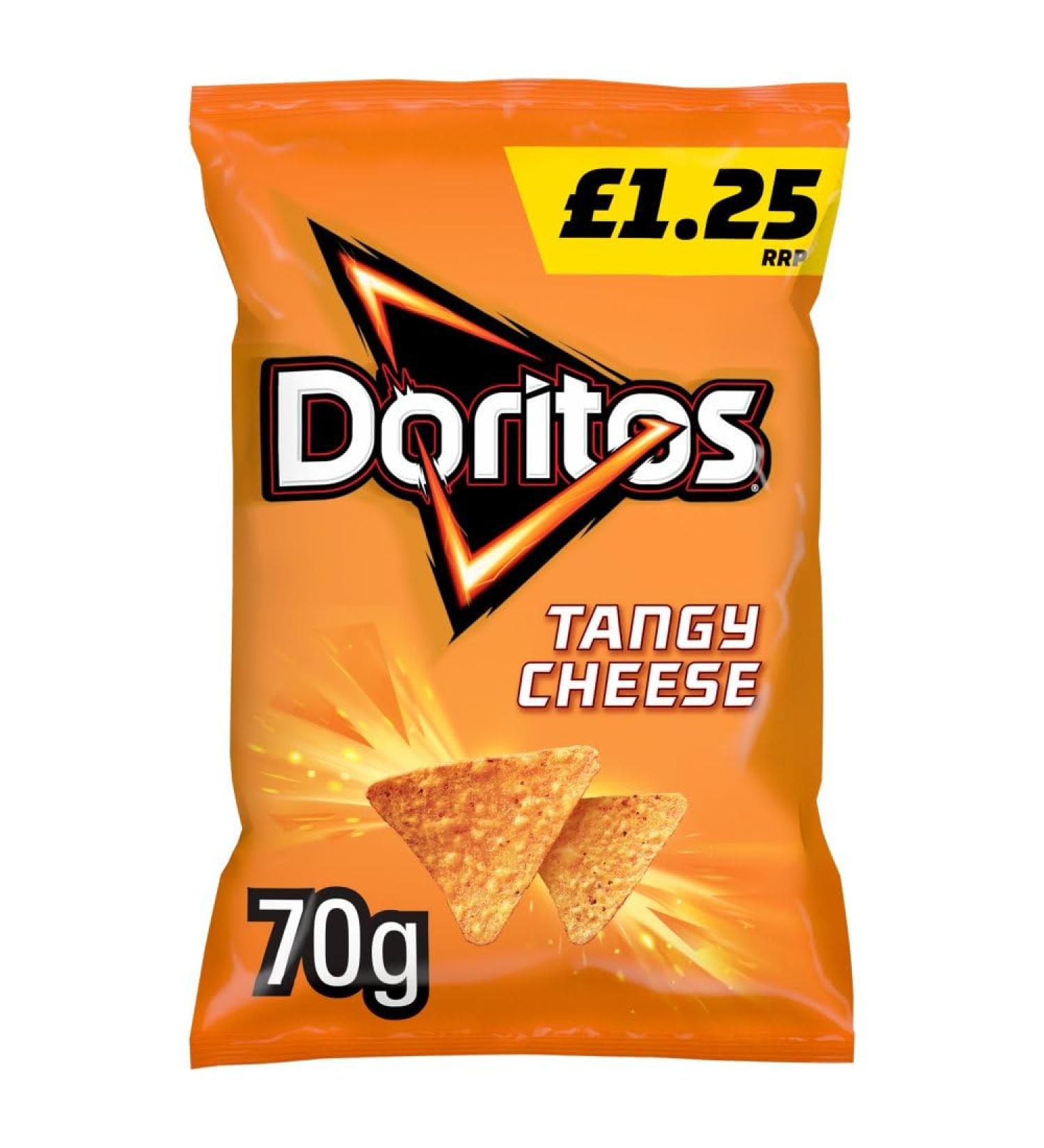 Doritos TANGY CHEESE Tortila Crisps 15 x 70g PMP