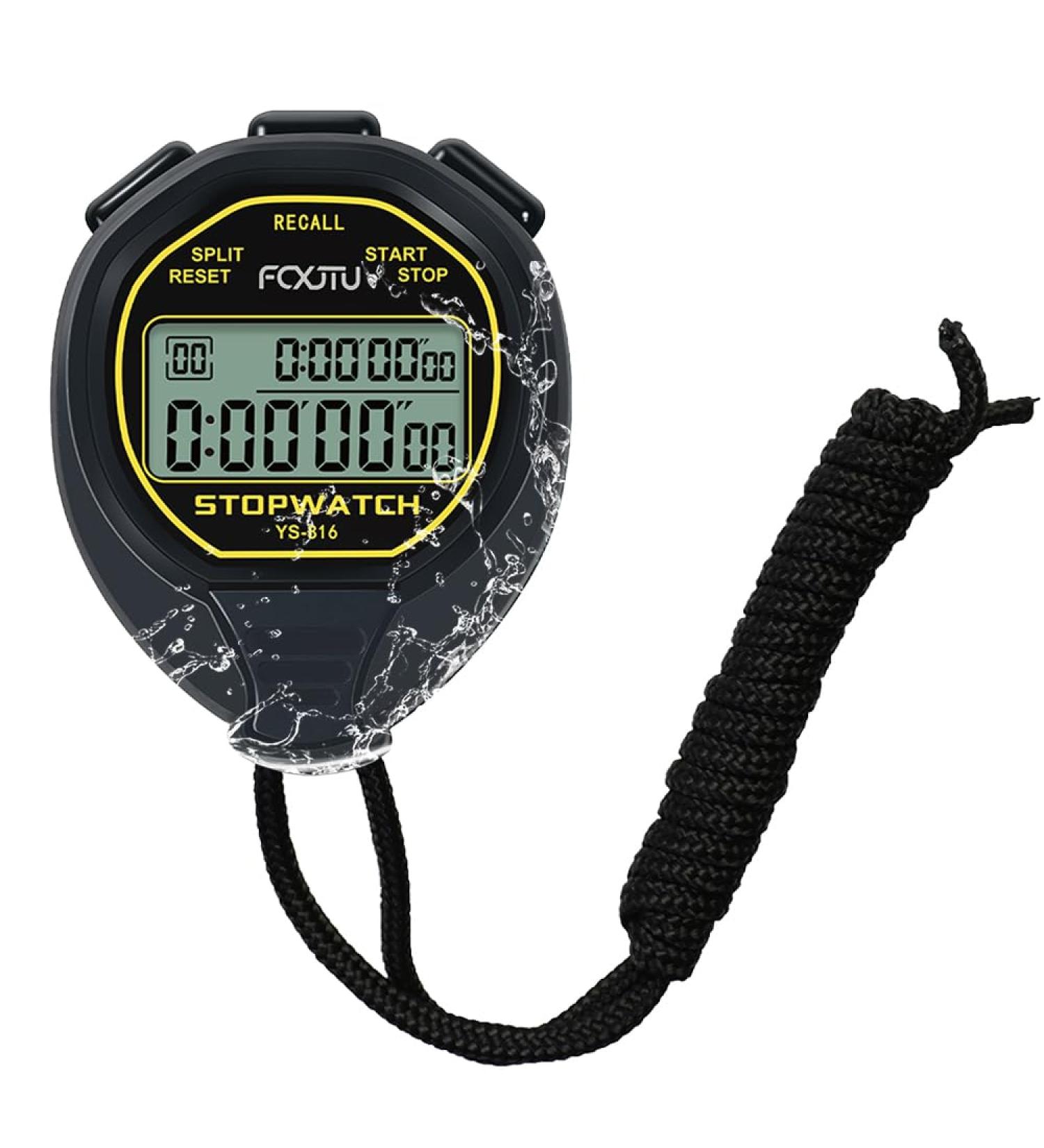 FCXJTU Waterproof Digital Stopwatch - 20 Rounds Memory Silent Large Display for Sports & Swimming Training - Buy Online on SooperMarket.com