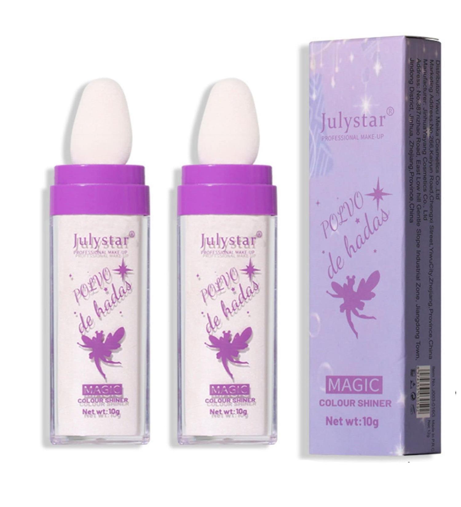 2 PCS Fairy Highlight Patting Powder Body Glitter | White Moonbeam Shade - Buy Online on SooperMarket.com