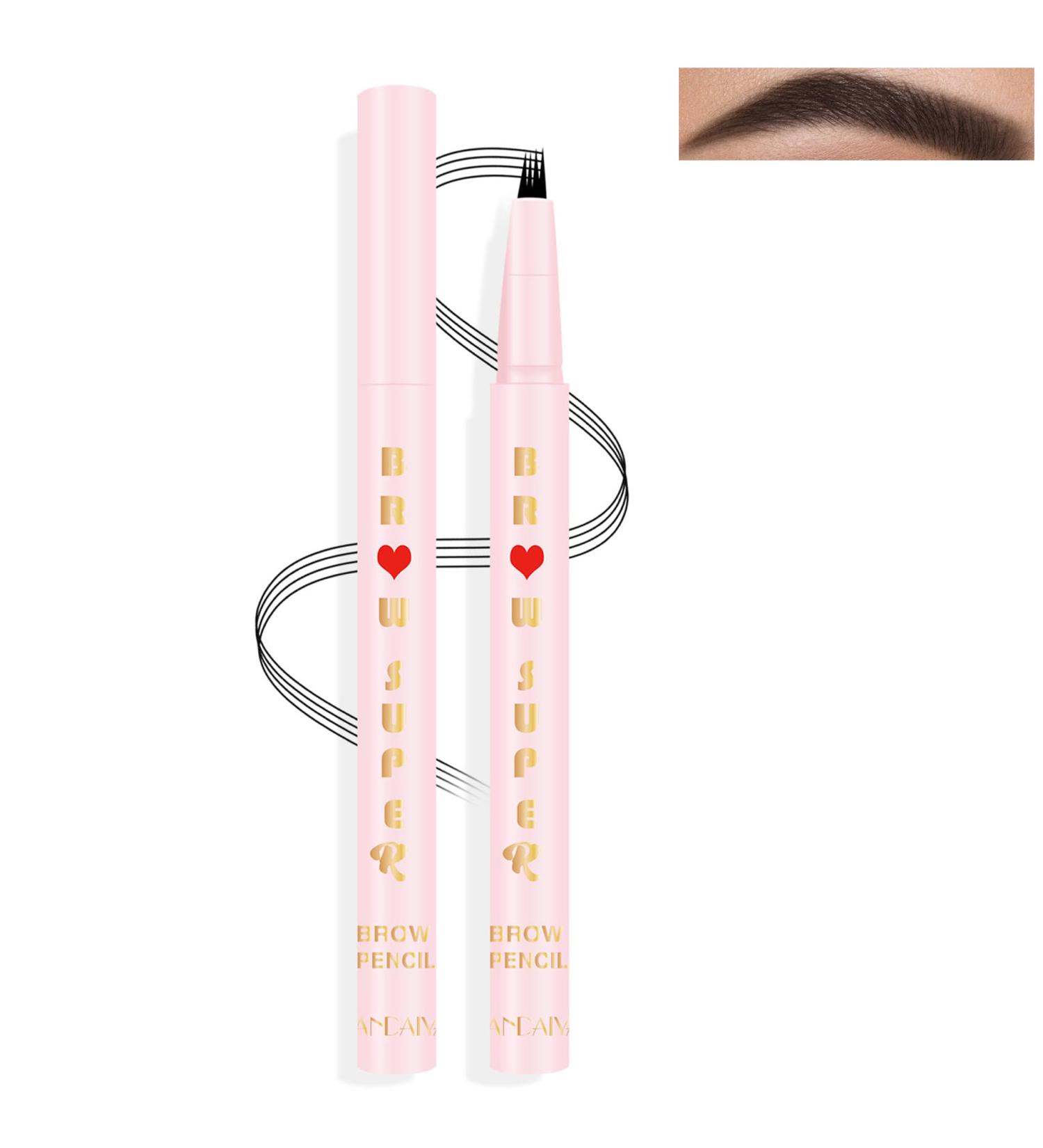 Micro 4 Point Eyebrow Pen - Ultra-Fine Waterproof Brow Tint Sweat-Resistant & Long-Lasting High Pigment Eyebrow Pencil (5#) | International Shipping Available - Buy Online on SooperMarket.com