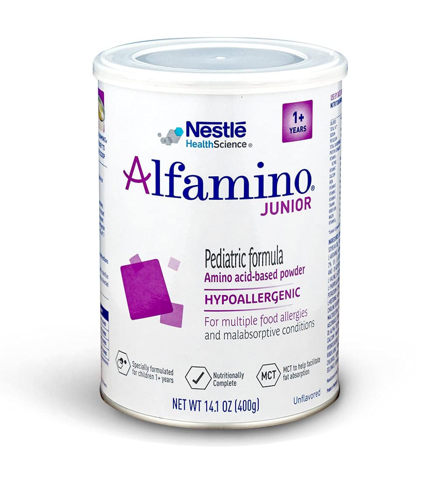 Alfamino Junior Amino Acid Pediatric Formula - Unflavored 14.1 oz Canister - Buy Online on SooperMarket.com