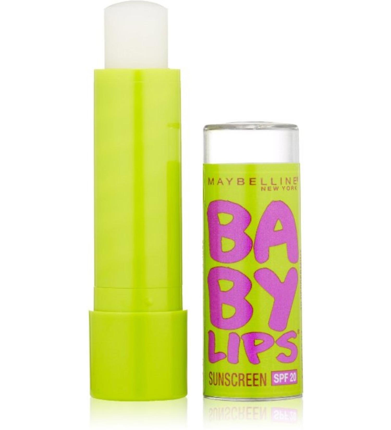 Maybelline Baby Lips Moisturizing Lip Balm SPF 20 Peppermint 0.15 oz (Pack of 2)