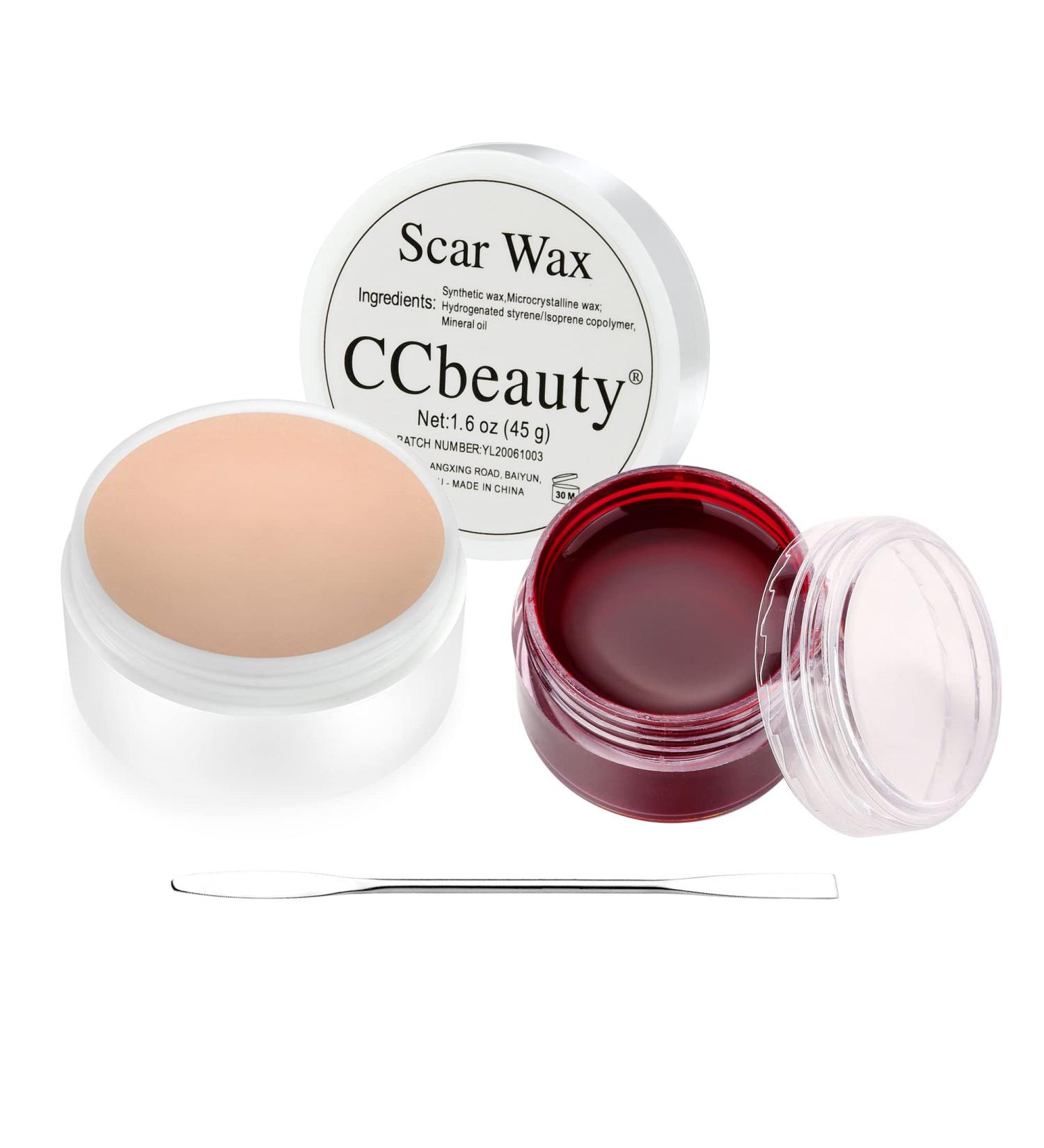 CCbeauty Scar Wax SFX Makeup Kit 45g with Body Paint Wax - Professional Skin Wax for Special Effects Cosplay Stage - Light - Buy Online on SooperMarket.com