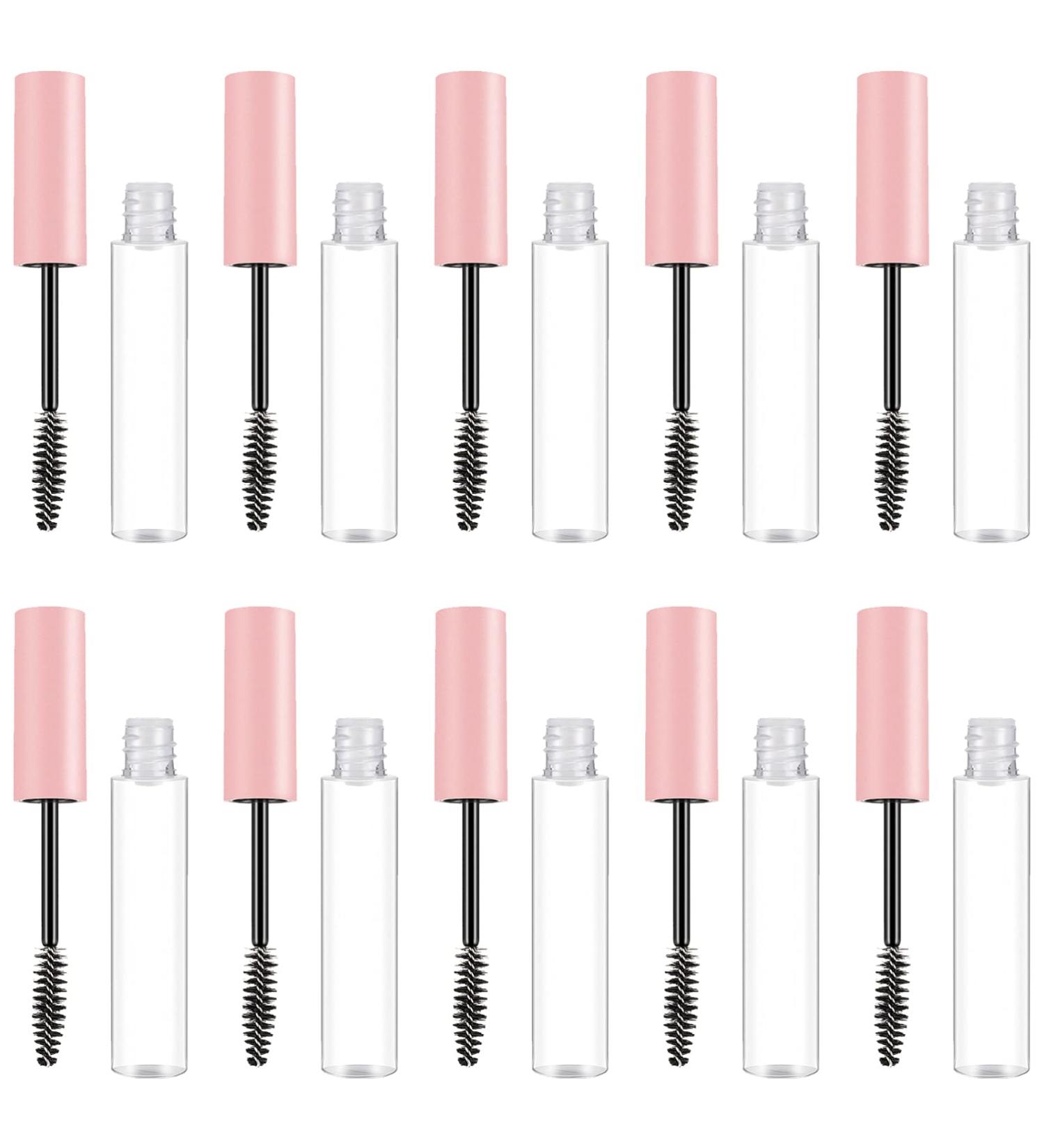 OSALADI 10pcs Mascara Empty Tube Eyeliner Vial Clear Mascara Travel Pink Packaging Material Filling Plastic - Buy Online on SooperMarket.com