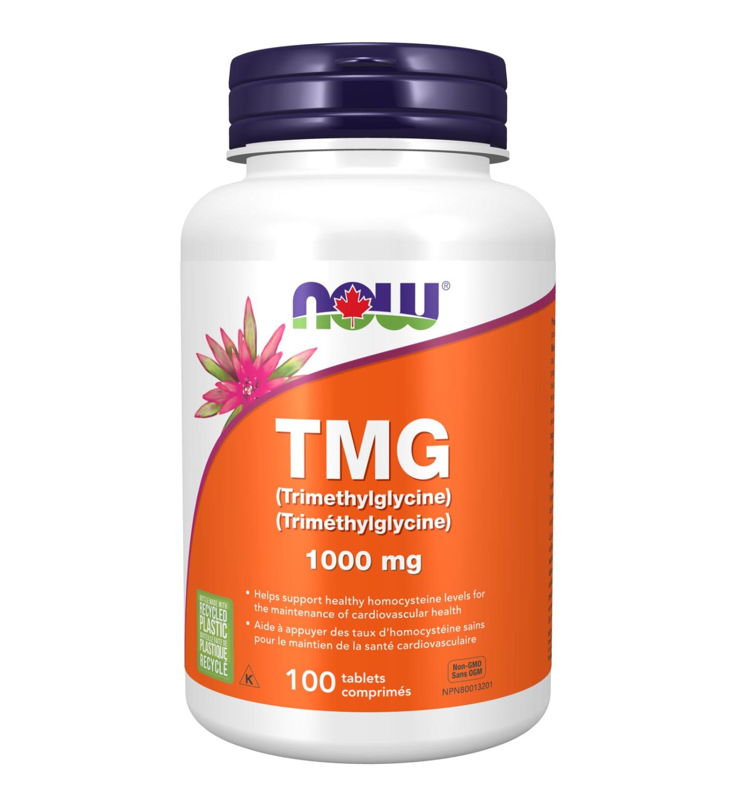 NOW Tmg (Trimethylglycine) Tablets 1000mg 100 Count - Buy Online on SooperMarket.com