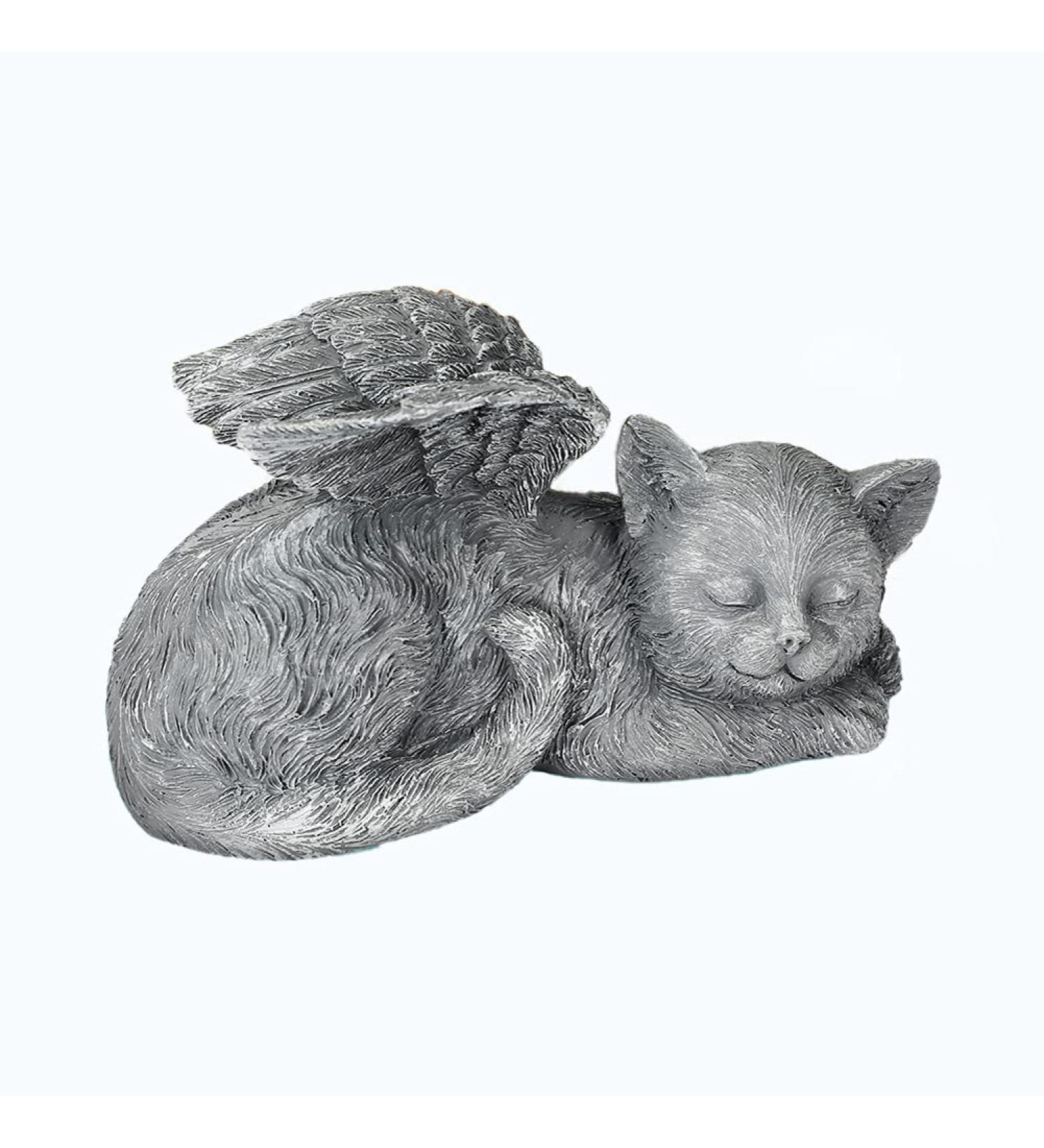 CestMall Dog Angel Pet Memorial Statue - Resin Sleeping Cat Memorial Ornament for Home Garden - 5.1x3x3.1in - Buy Online on SooperMarket.com