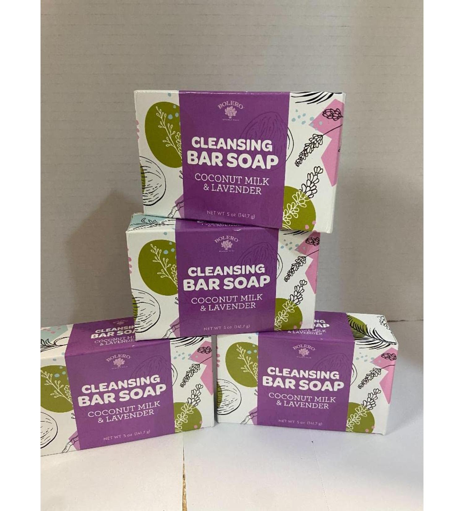 Bolero Bevely Hills Coconut Milk & Lavender Cleansing Bar Soap (4 EA 5 Oz)