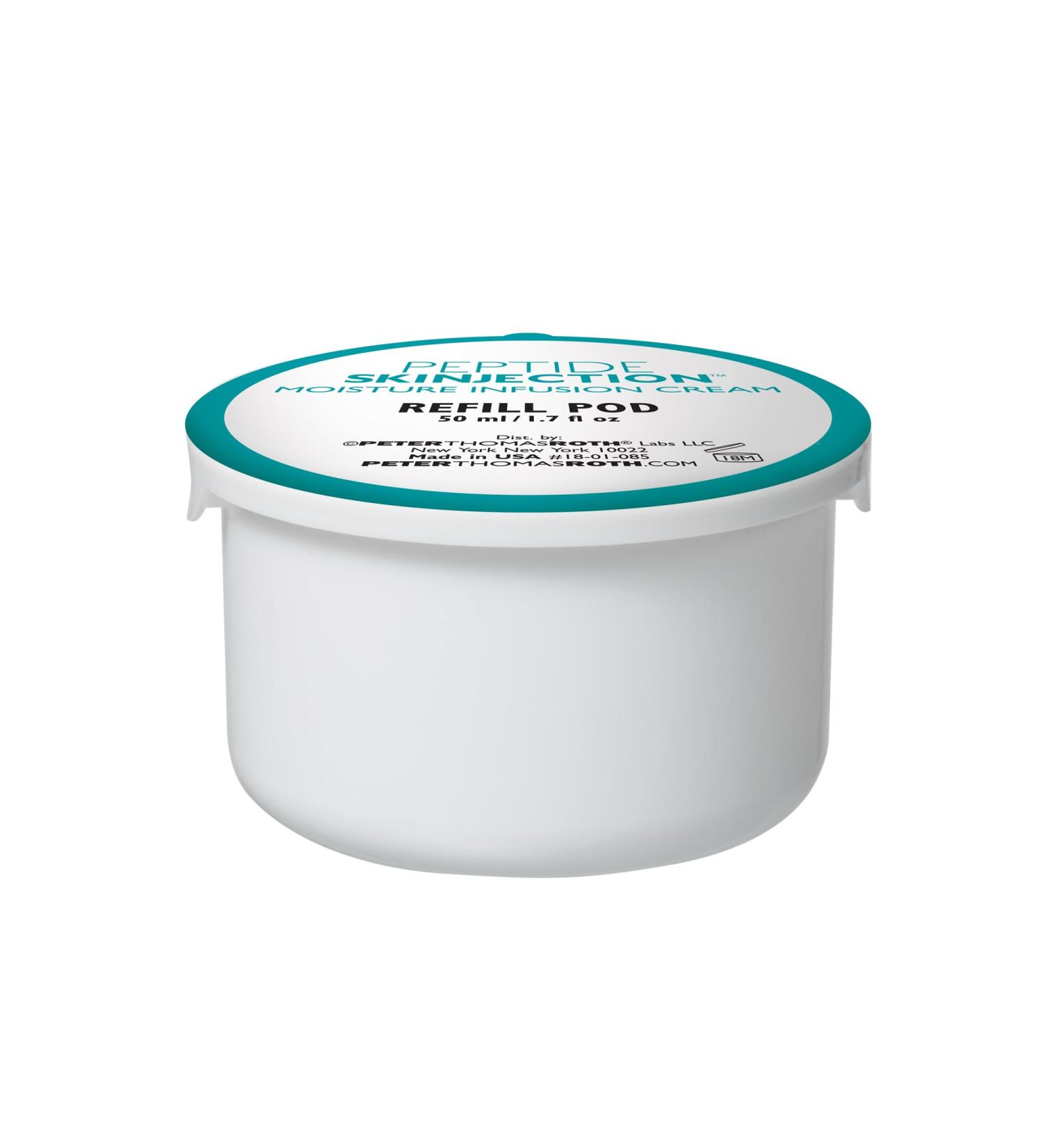 Peter Thomas Roth Peptide Skinjection Moisture Infusion Cream Refill Pod - 1.7 Fl Oz | Anti-Aging Fine Lines Hydration & Elasticity Boost with 21 Peptides - Buy Online on SooperMarket.com