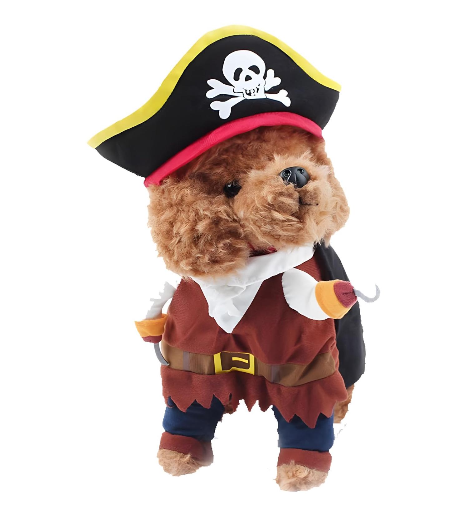 DELIFUR Medium Pirate Dog Costume - Pirates of the Caribbean Style for Dogs & Cats | International Shipping - Buy Online on SooperMarket.com
