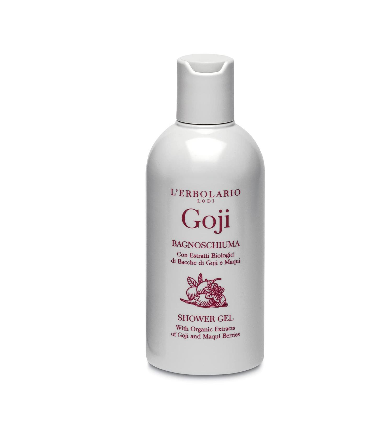 Buy L'Erbolario Goji Shower Gel - Organic Moisturizing Body Cleanser - Paraben Free - Fruity Floral Fragrance - 8.4 Oz - International Shipping Available - Buy Online on SooperMarket.com