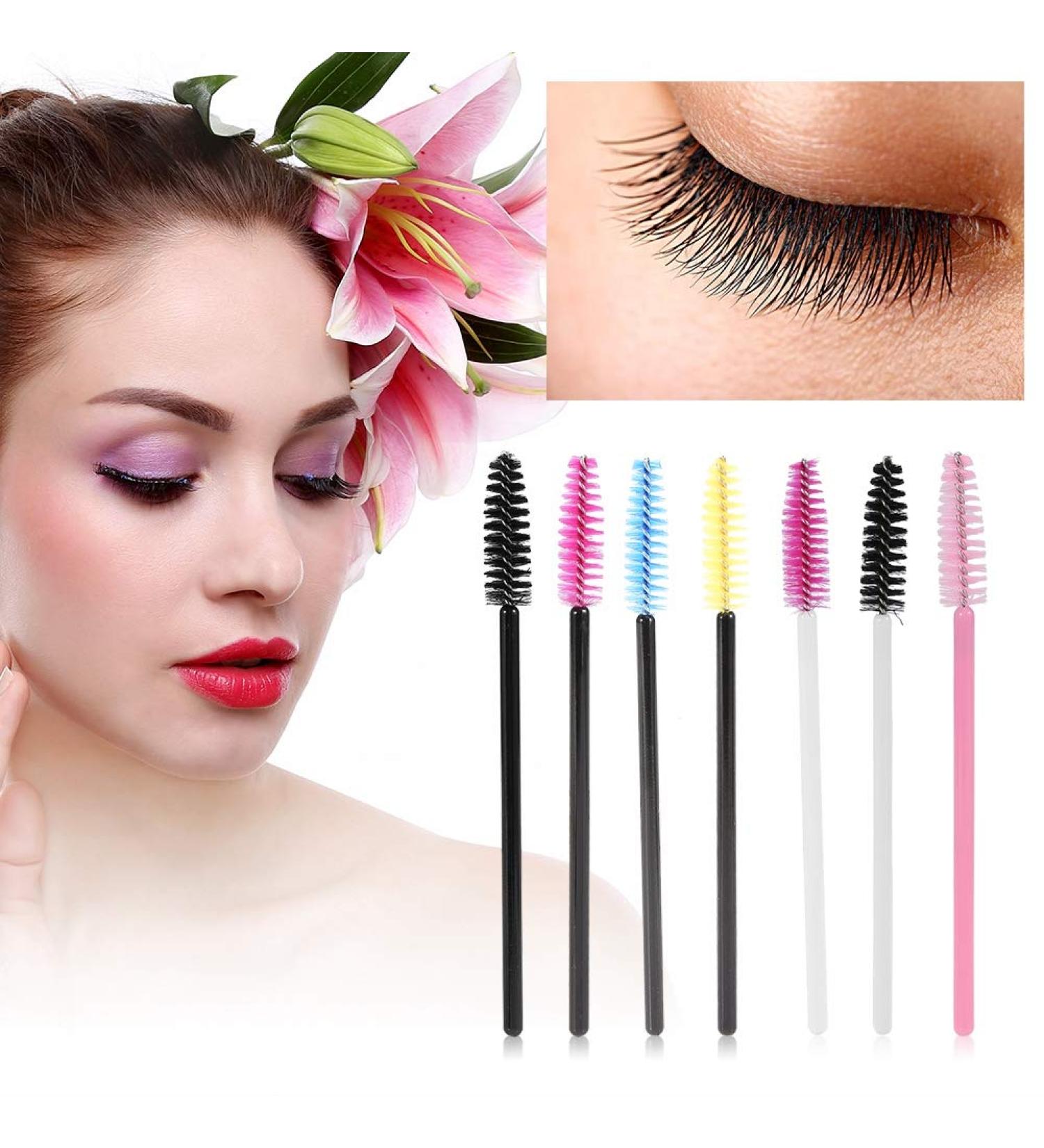 50 Piece Disposable Eyelash Brush Set - Eyebrow Applicator & Makeup Tool Kit for Eyelash Extensions - Buy Online Internationally - Buy Online on SooperMarket.com