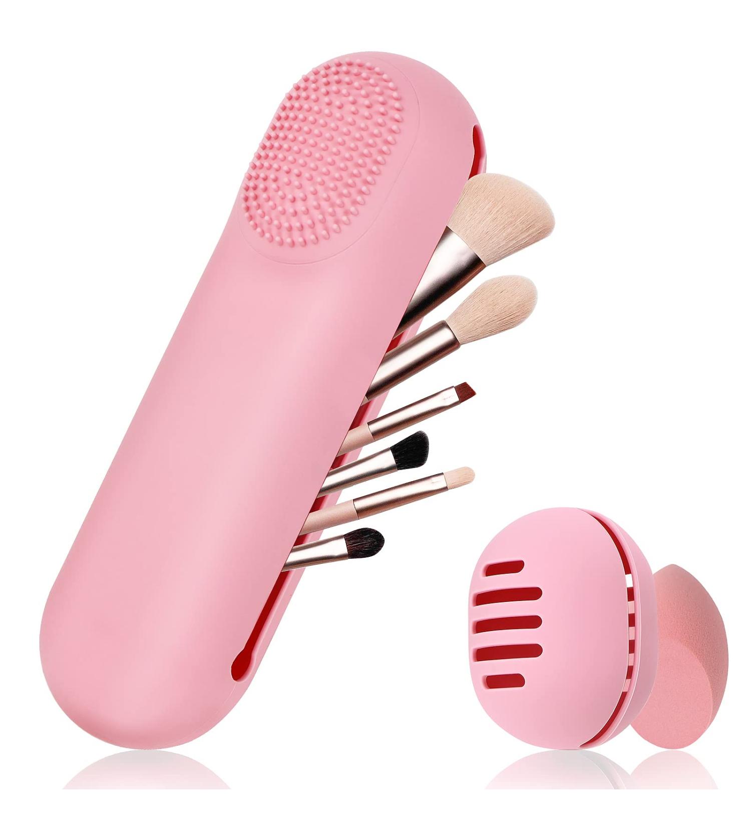 Yotako 2 Pack Silicone Makeup Brushes & Sponge Holder - Travel-Friendly Cosmetic Organizer - Buy Online on SooperMarket.com