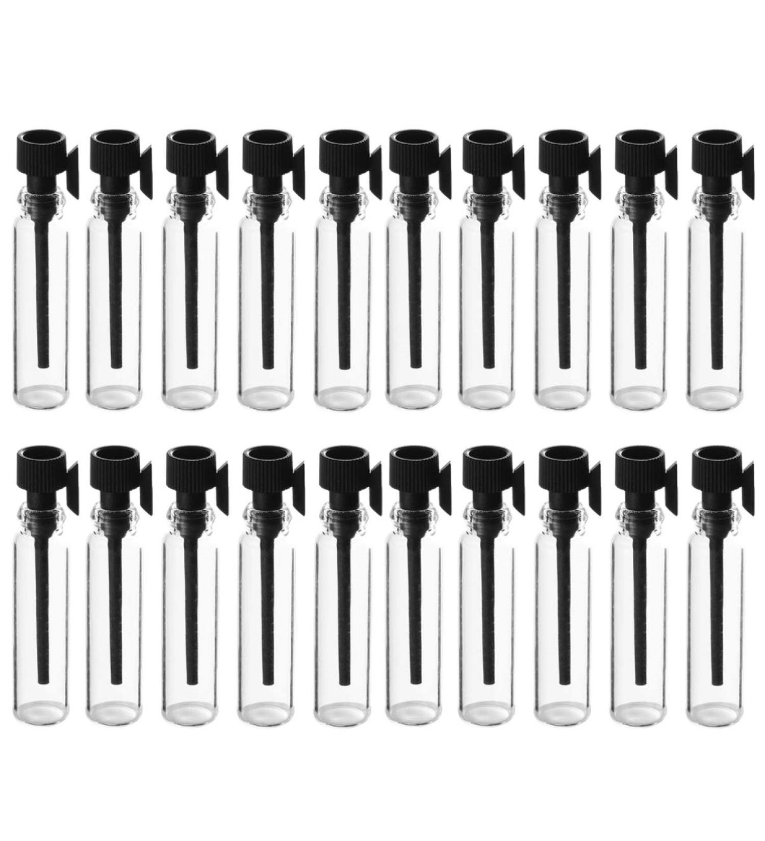 Buy Healifty 100 Aromatherapy Perfume Bottles for Men & Women - Black 4.5 x 0.8 cm | International Shipping Available - Buy Online on SooperMarket.com
