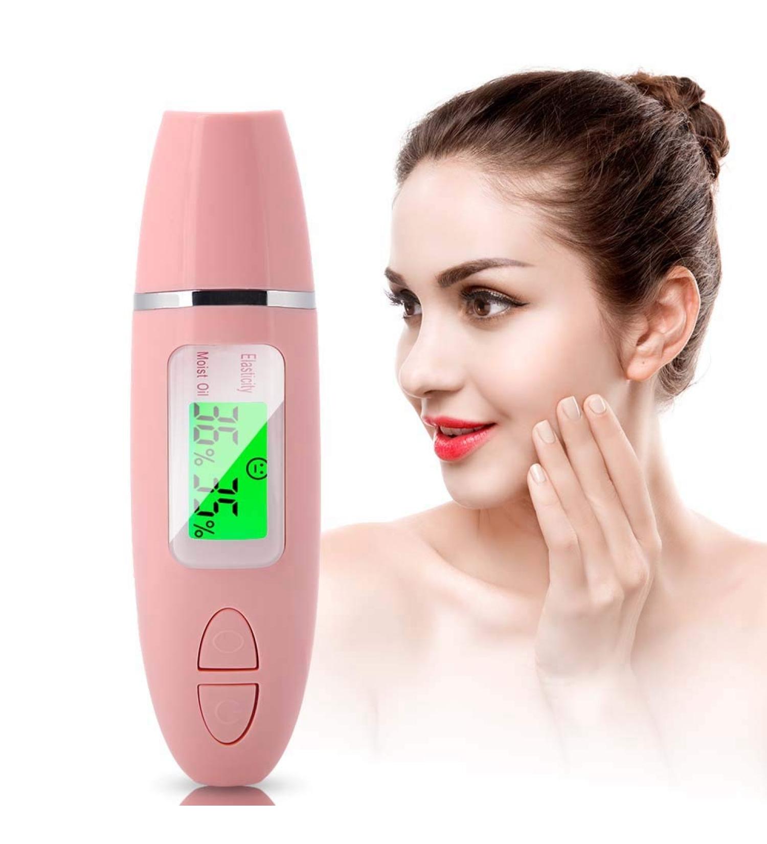 Skin Moisture Tester Skin Moisture Analyzer with LCD Screen to Evaluate Skin Moisture Use to Detect the Fluorescent - Buy Online on SooperMarket.com