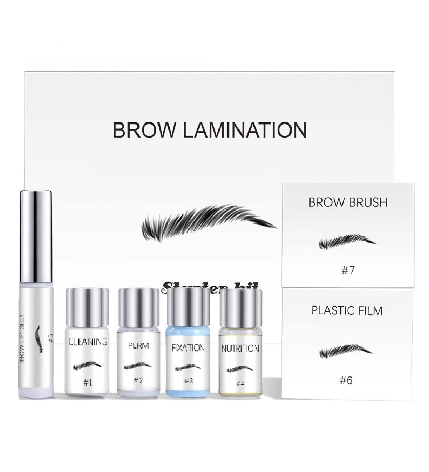 MIELIKKI Eyebrow Lamination Kit | DIY Brow Lift Styling Kit for Fuller Thicker Brows | Lasts 6 Weeks | Easy Home & Salon Use | Includes Brow Brush & Film - Buy Online on SooperMarket.com
