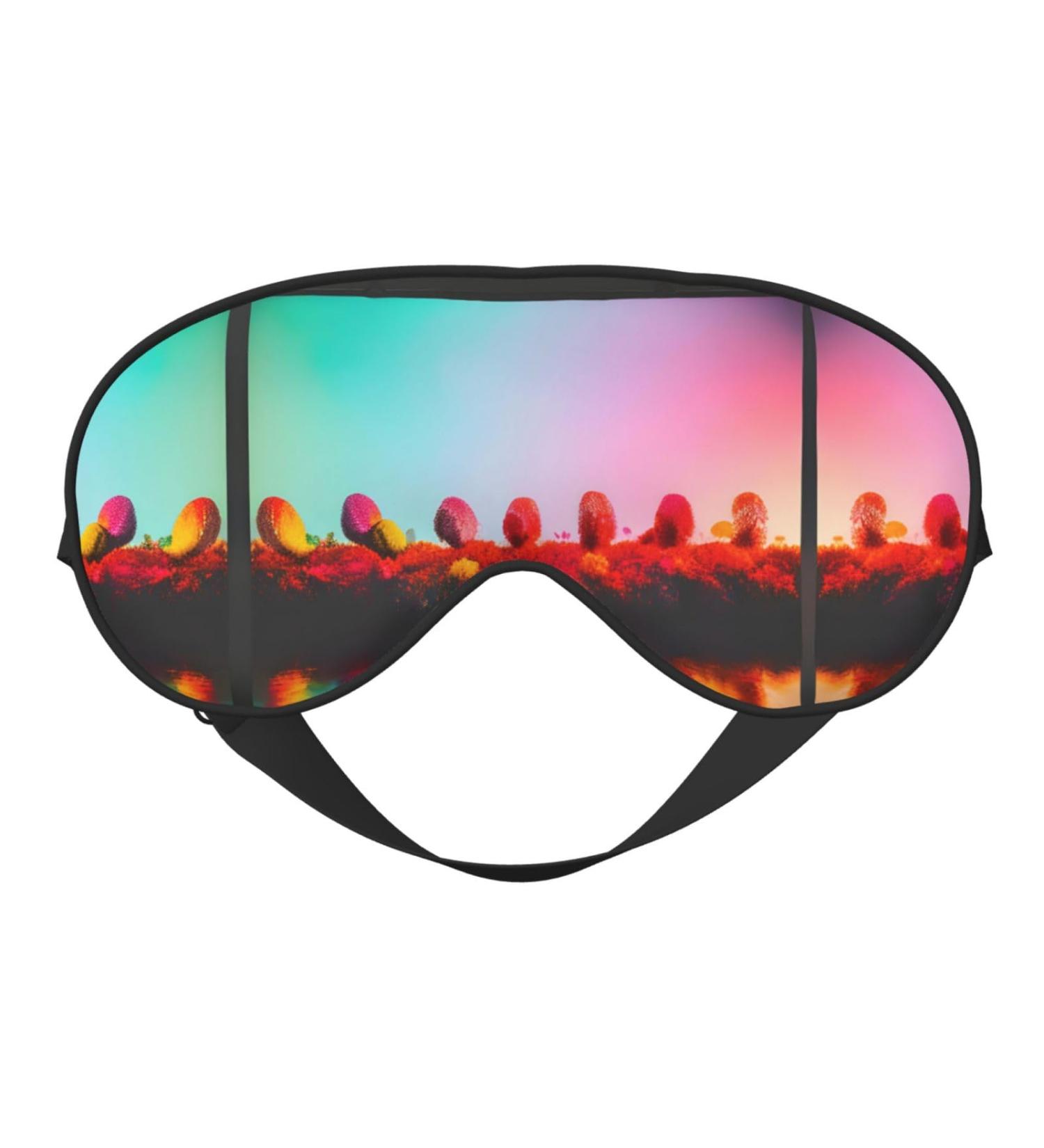 Bright Beautiful Colorful Art Print Double-Sided Eye Mask Soft and Light Blocking for Enhancing Sleep Quality - Buy Online on SooperMarket.com