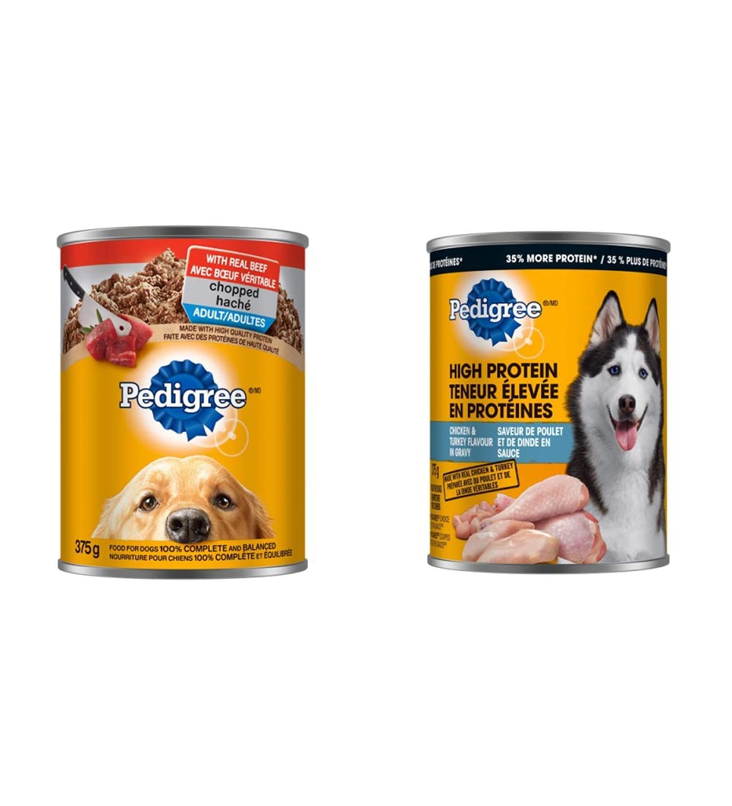 PEDIGREE Adult Wet Dog Food Bundle | Ground Dinner Beef + Chicken & Turkey in Gravy (12 Pack each) Beef + Chicken & Turkey 375 g (Pack of 12) - Buy Online on SooperMarket.com