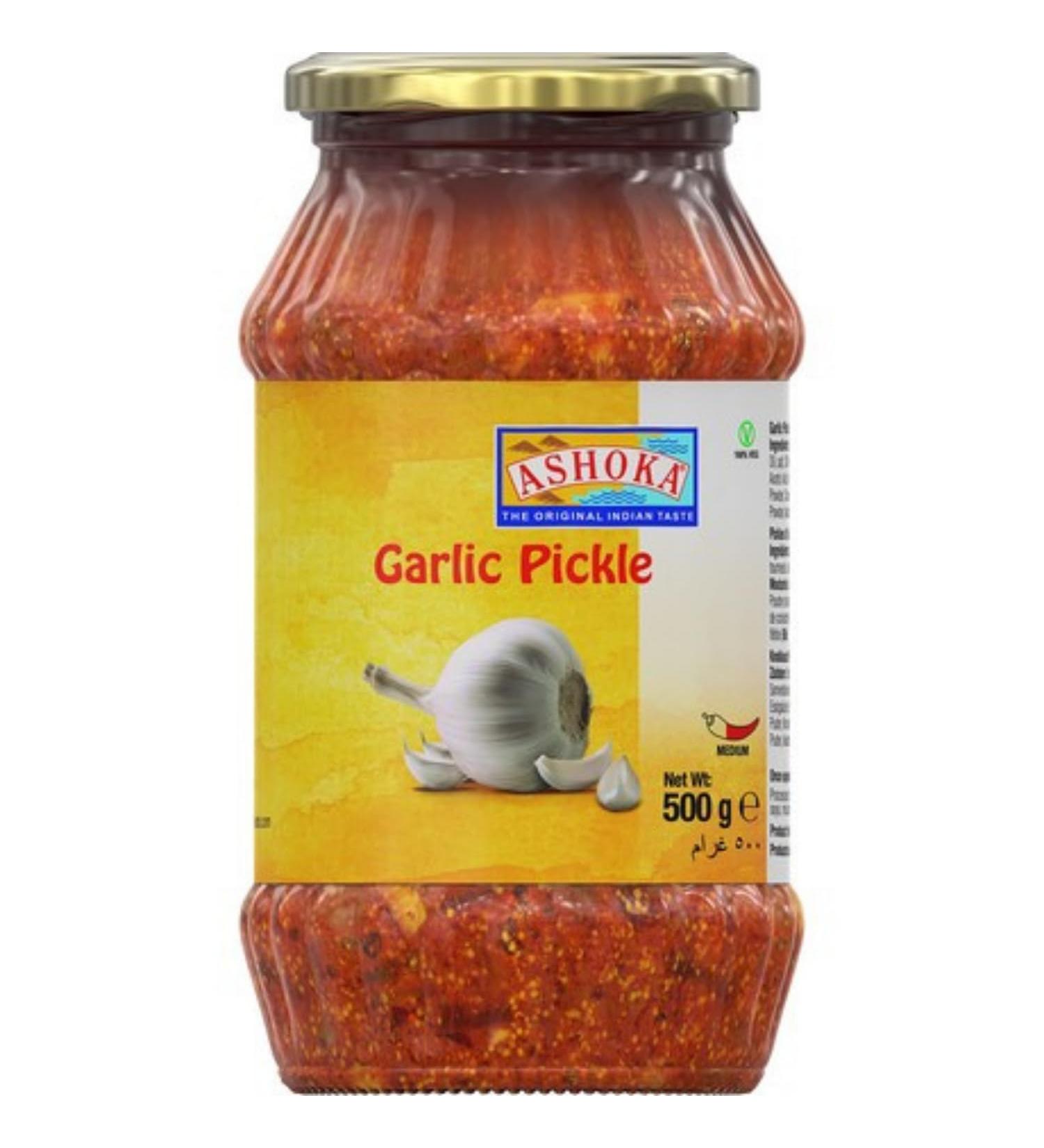 Buy ASHOKA Pickled Garlic Multipack (6 x 500g) - Authentic Indian Spice | International Shipping Available - Buy Online on SooperMarket.com