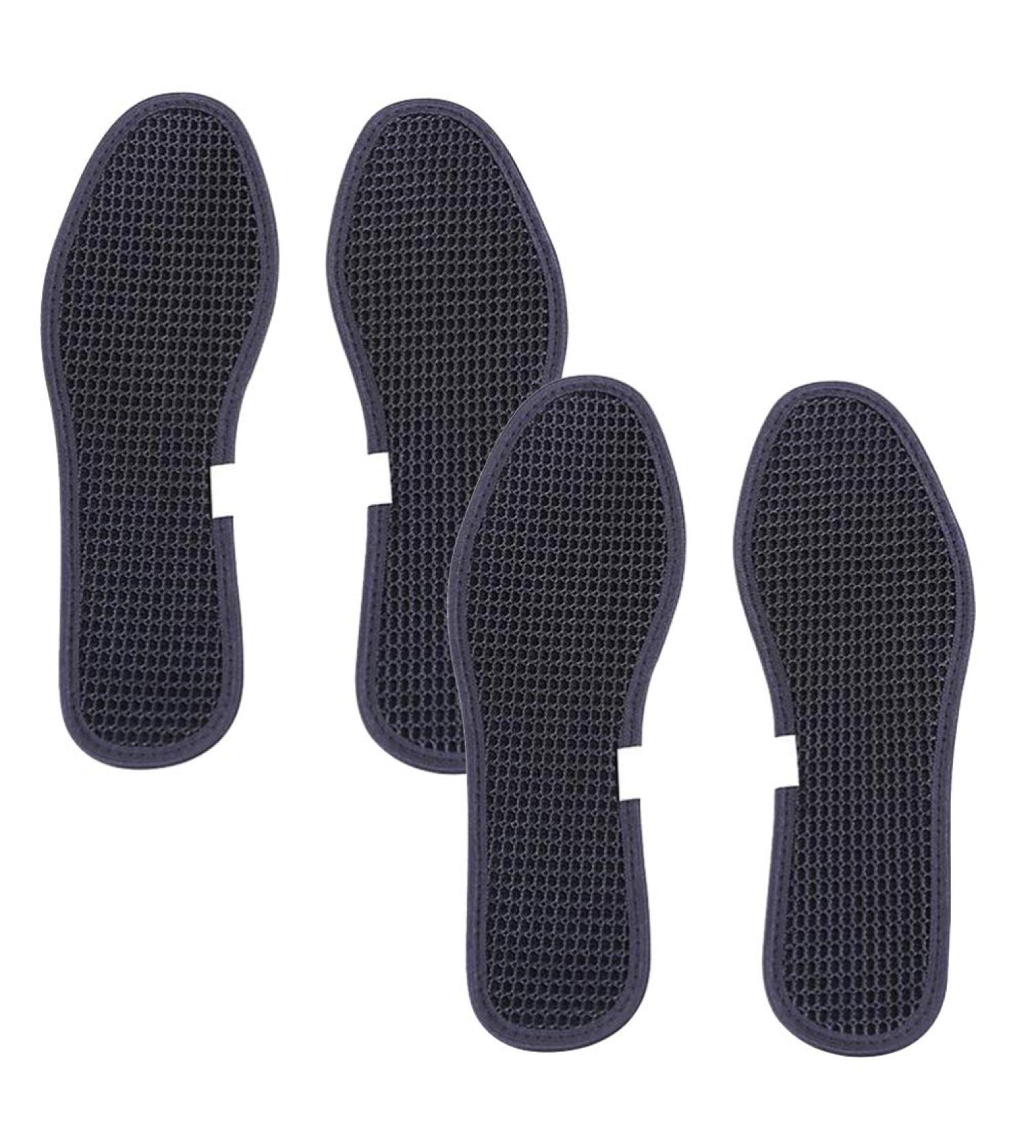 EXCEART 2 Pairs Bamboo Charcoal Odor Control Shoe Insoles - Size 40 Black 24x5cm - Buy Online on SooperMarket.com