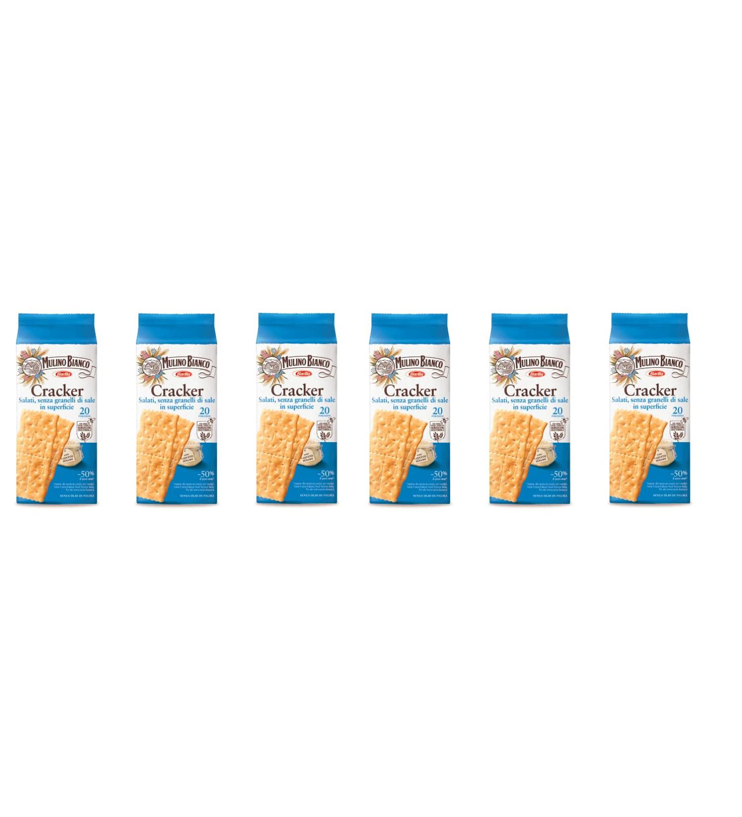 6x Mulino Bianco (Barilla) 20x Italian Crackers 500g Salt Free! Health Food! - Buy Online on SooperMarket.com