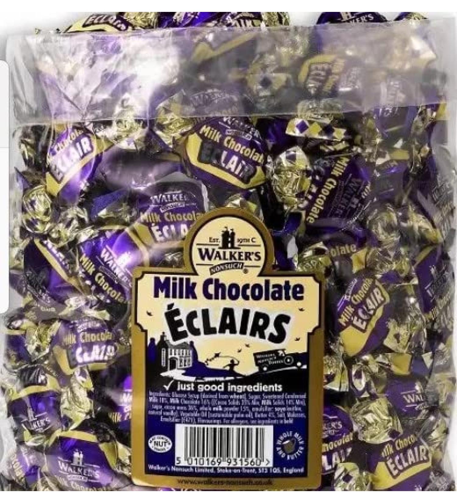 Walkers Chocolate Eclairs 500 Gram Bag (1/2 Kilo) Delicious Tasty And Twisty Treat Gift Hamper For Birthday Christmas Sold By Kidzbuzz - Buy Online on SooperMarket.com