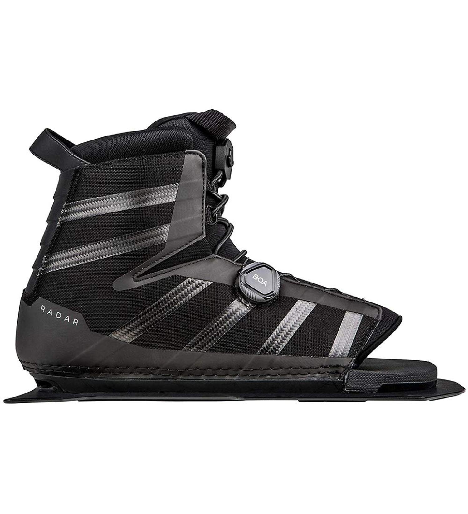 Radar Vector BOA Waterski Boot - Carbon/Black - Front Feather Frame (7-11) | Standard Fit - Buy Online on SooperMarket.com