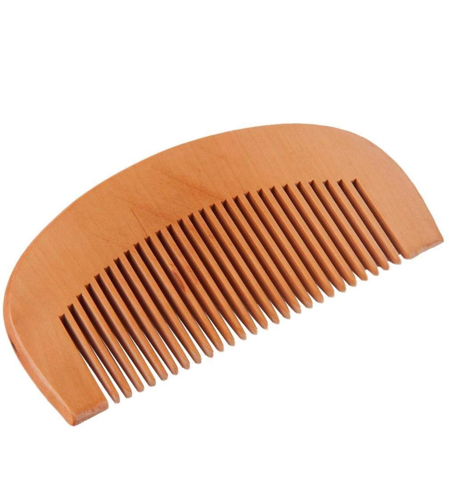 Comb Natural Wide Tooth Wood Comb Peach Wood Wooden Hair Brush No-Static Massage Hair Brushes Health 9cm Wood Hair Comb Styling Tools wooden comb - Buy Online on SooperMarket.com