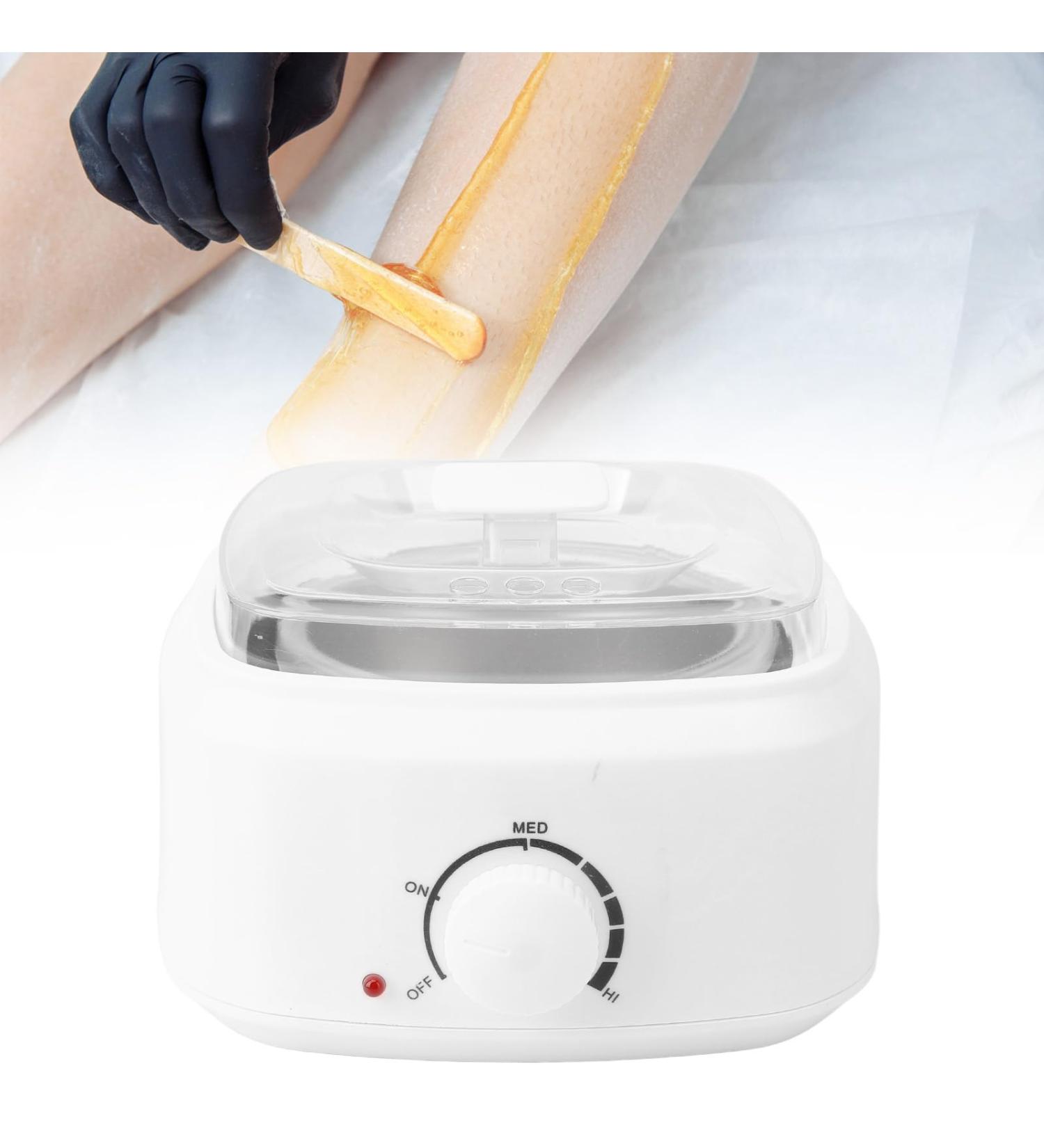Mini Wax Sail | Small Wax Warmer for Hair Removal | Transparent Lid Wax Heater for Body Spa Salon (EU Connector) - Buy Online on SooperMarket.com