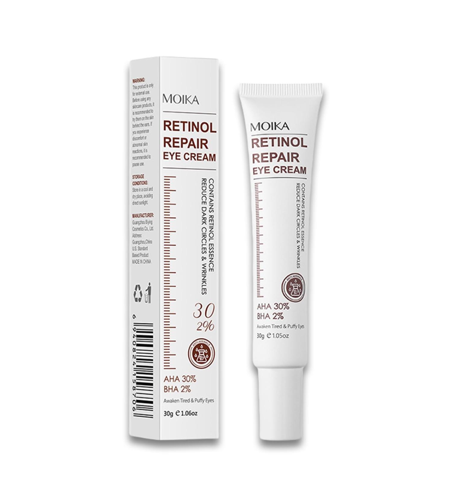 Retinol Eye Cream Anti Aging Eye Cream For Wrinkles AHA 30% Repair Eye Cream For Dark Circles And Puffy Eyes Under Eye Cream For Dark Circles Hydrated Smooth Firming Lift Skin - Buy Online on SooperMarket.com