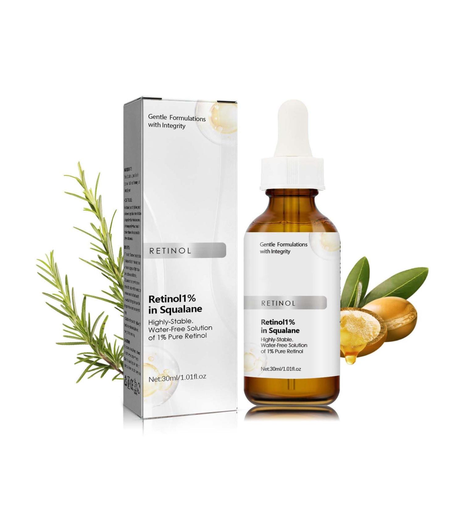 Retinol1% In Squalane Retinol Serum For Face Retinol Serum High-Strength Face Serum for Women Anti-Aging Face Serum Fade Fine Lines Acne Reduced Skin Brightening Face Serums For Skin Care - Buy Online on SooperMarket.com
