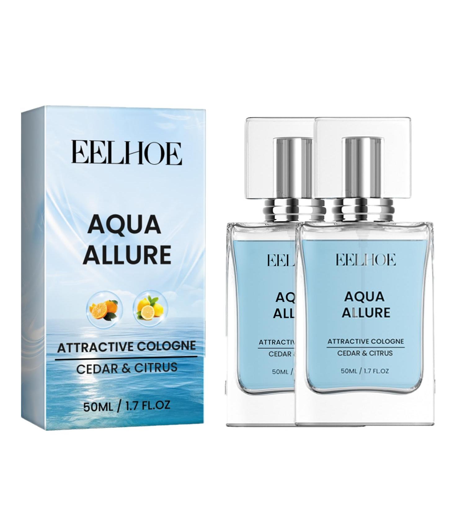 Pheromone Cologne for Men-Charm Cologne for Men - Hypnosis Cologne Fragrances for Men Cologne for Men to Attract Woman Eau de Toilette Enhanced Fragrances Perfume-50ML (AQUA ALLURE-2 Pack) - Buy Online on SooperMarket.com