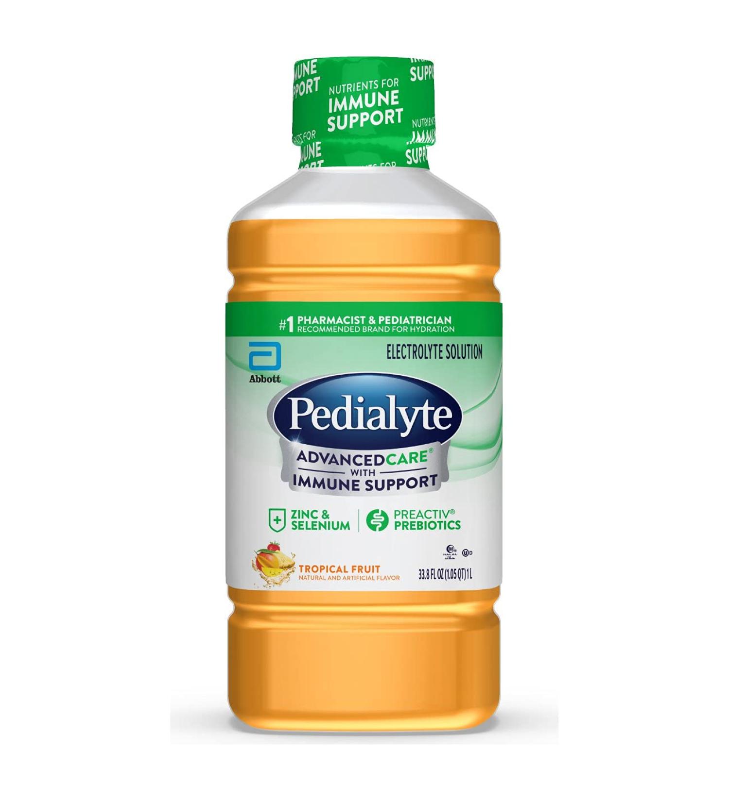 Pedialyte AdvancedCare 1L Hydration Drink with Prebiotics - Tropical Fruit Flavor - Buy Online on SooperMarket.com