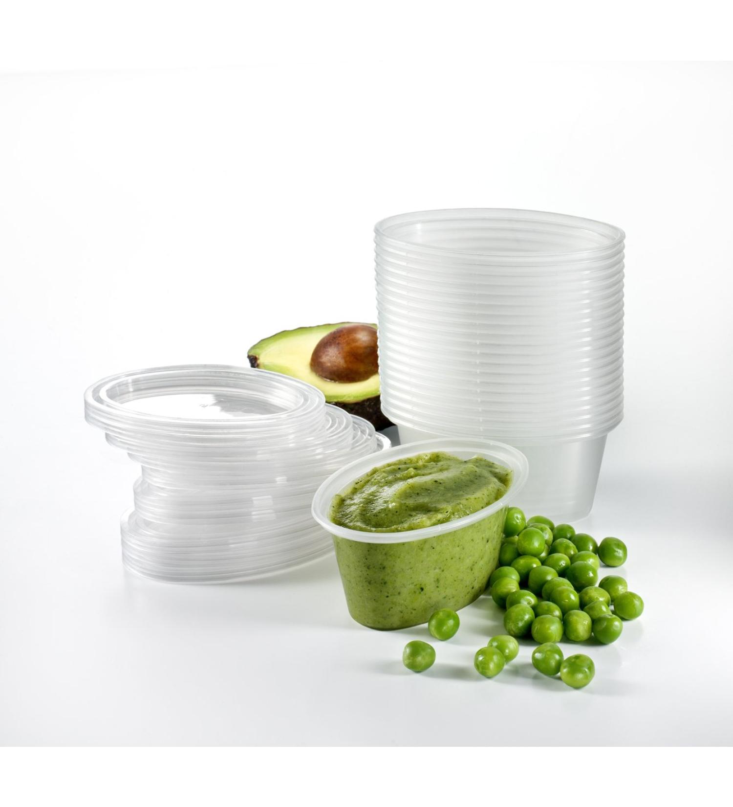 Mummy Cooks 20 Freezable Weaning Portion Pots | BPA-Free & Reusable for Babies 6 Months - Buy Online on SooperMarket.com
