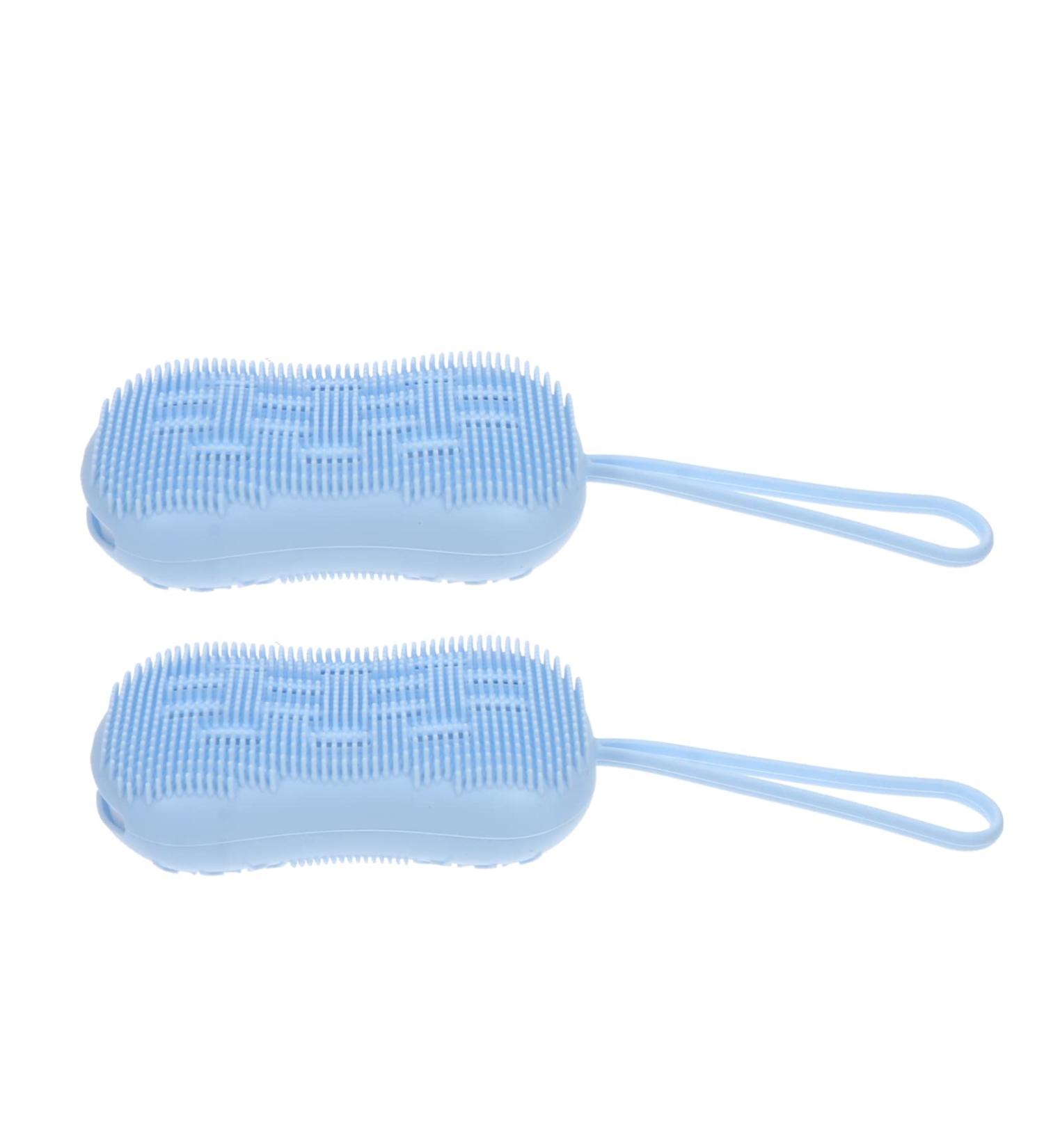 Beavorty 2pcs Silicone Body Bath Brush Set for Gentle Exfoliation and Deep Cleaning - Buy Online on SooperMarket.com