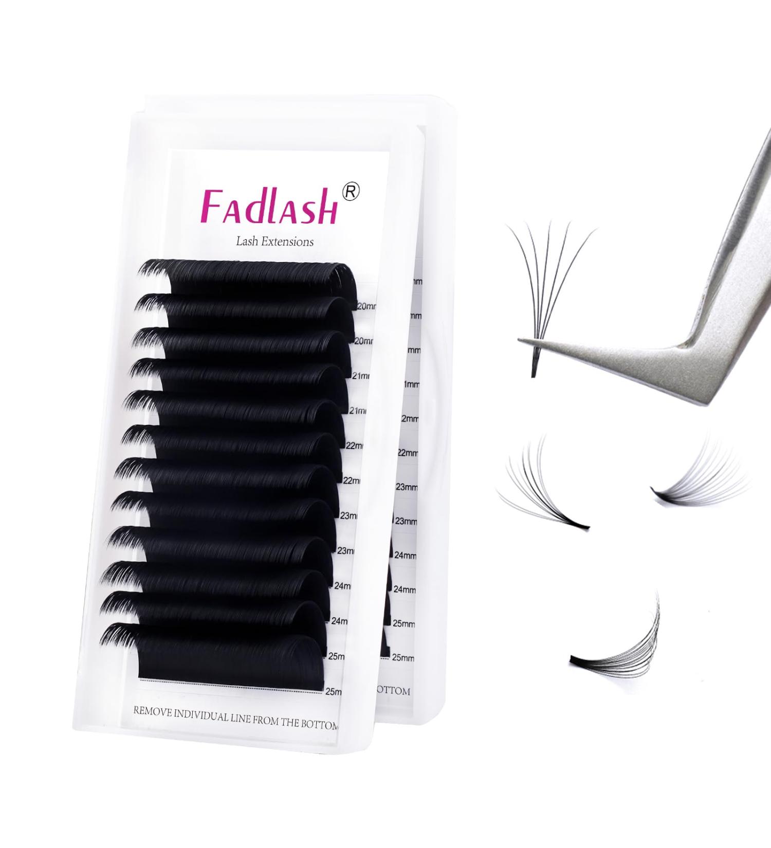 Fadlash Easy Fan Russian Lashes 20-25mm D Curl | Self Fanning Eyelash Extensions - Buy Online on SooperMarket.com