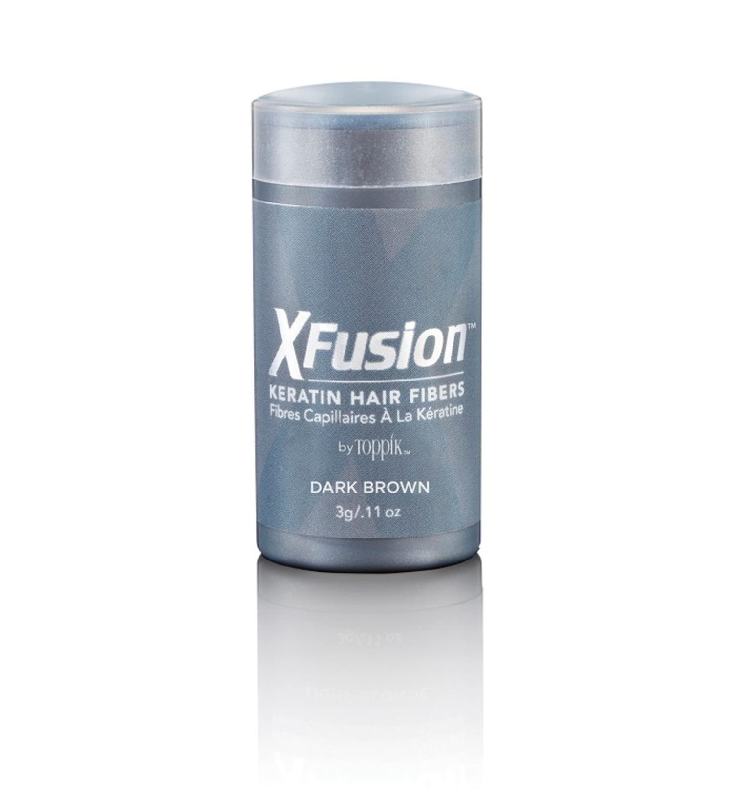 XFusion Travel Size 3g Keratin Hair Fibers - Dark Brown - Buy Online on SooperMarket.com