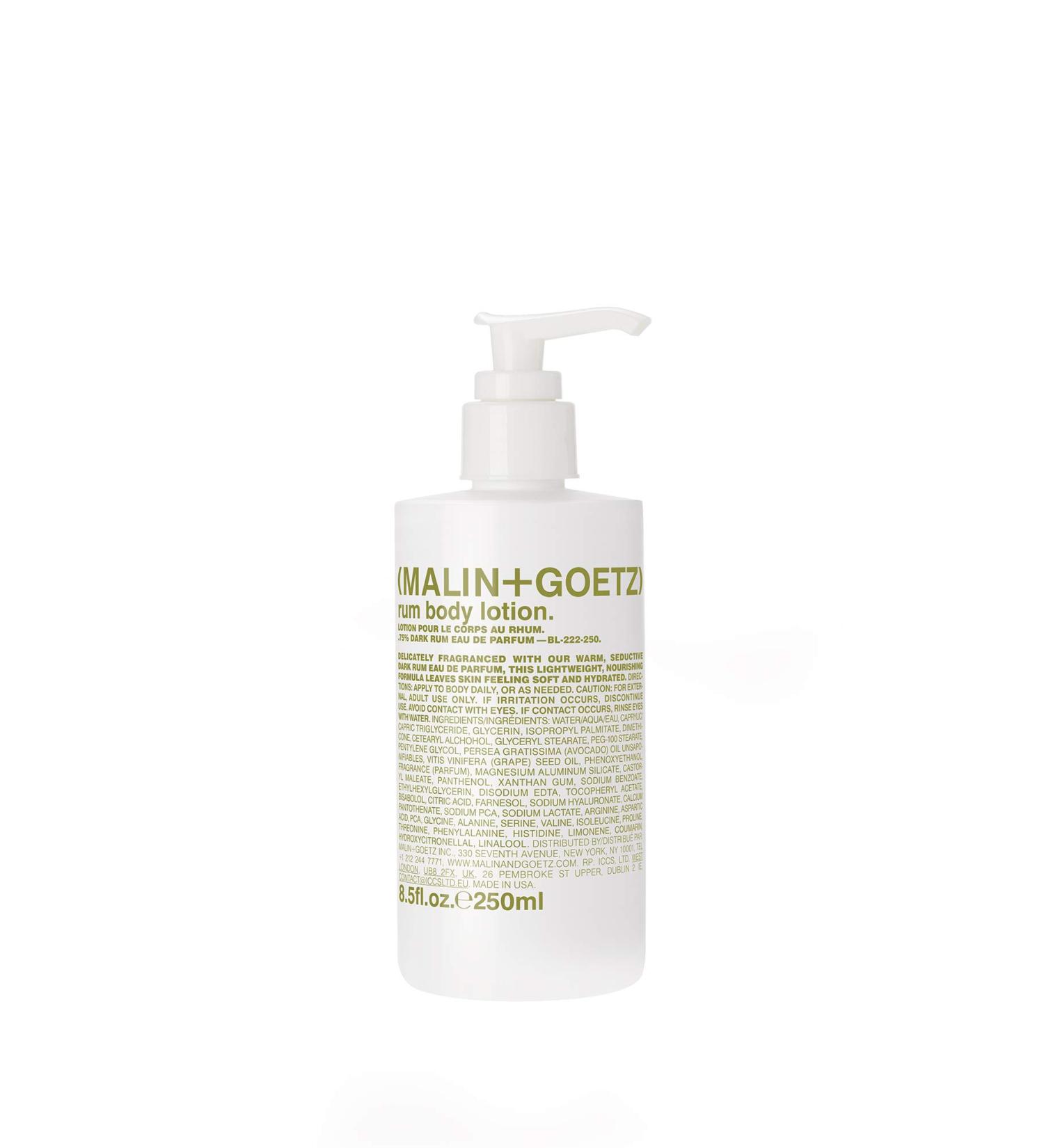 Malin + Goetz Rum Body Lotion 8.5 Fl Oz | Hydrating Lotion for Men and Women - Prevents Dry Skin, Cruelty-Free & Vegan - Buy Online on SooperMarket.com