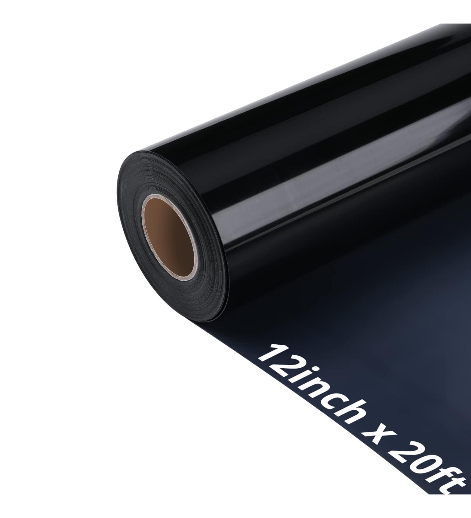 VAST WANT Black HTV Vinyl Roll - 12x20FT Heat Transfer Vinyl for T-Shirts | Iron-On Vinyl for Cricut & Cutting Machines - Easy Weed & Transfer - Buy Online on SooperMarket.com