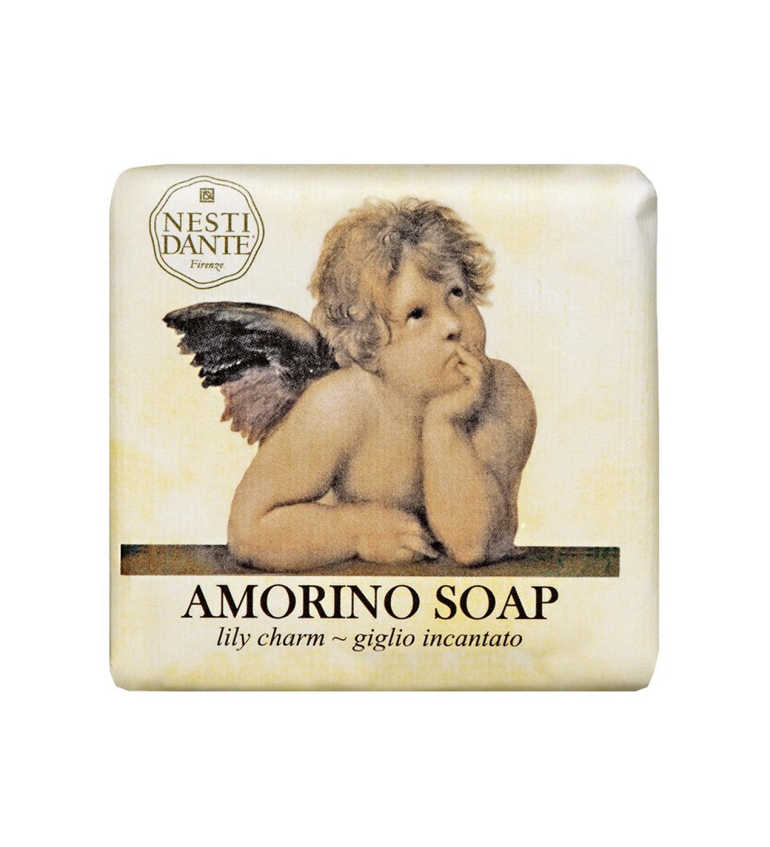 Nesti Dante Amorino Soap - Lily Charm 150g | Luxurious Italian Handmade Soap for All Skin Types | Shop Internationally - Buy Online on SooperMarket.com