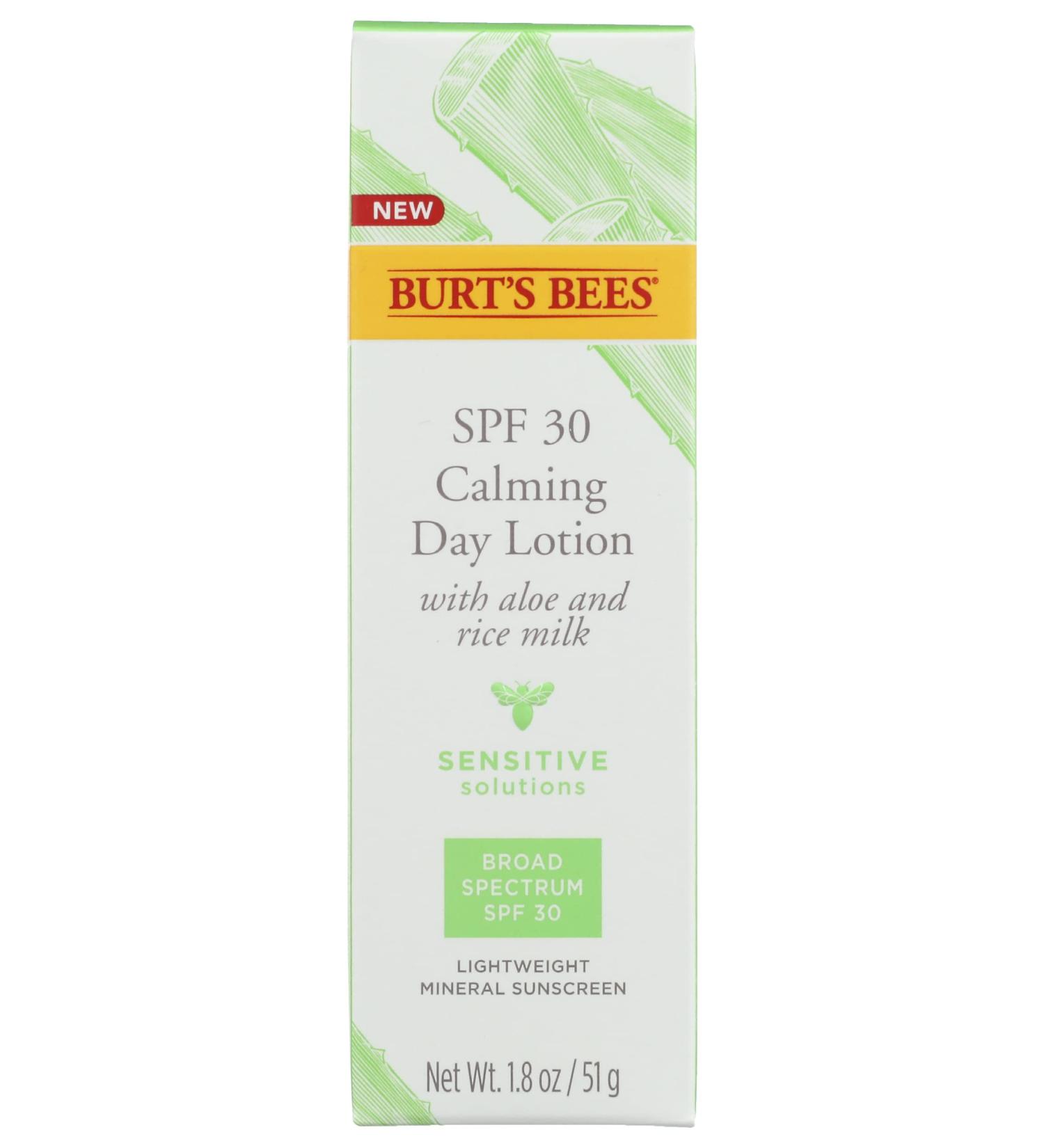 Burt's Bees Calming Day Lotion SPF 30 1.8 OZ | Moisturizer with Sun Protection - Buy Online on SooperMarket.com