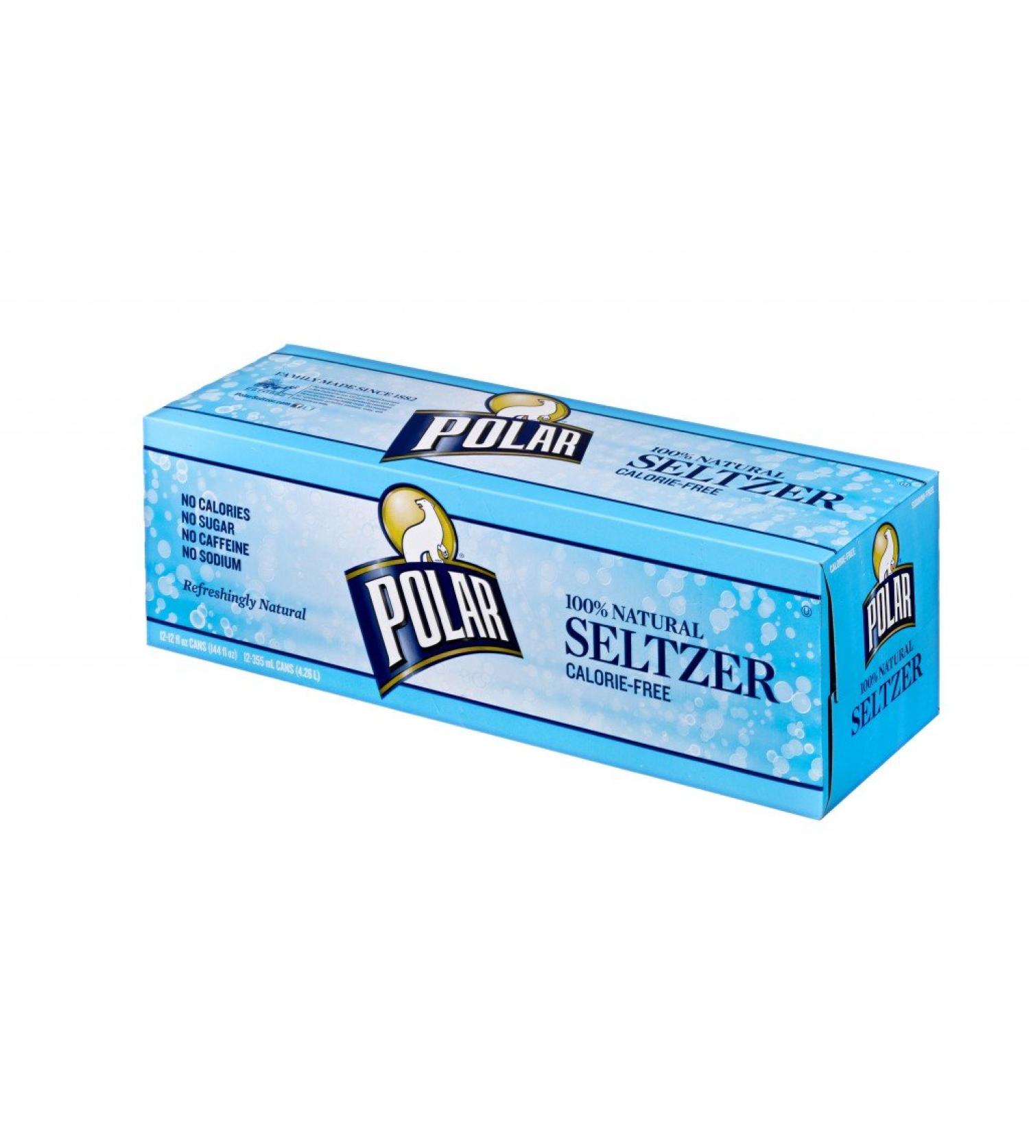 Polar Original Seltzer 12 oz Cans - Pack of 24