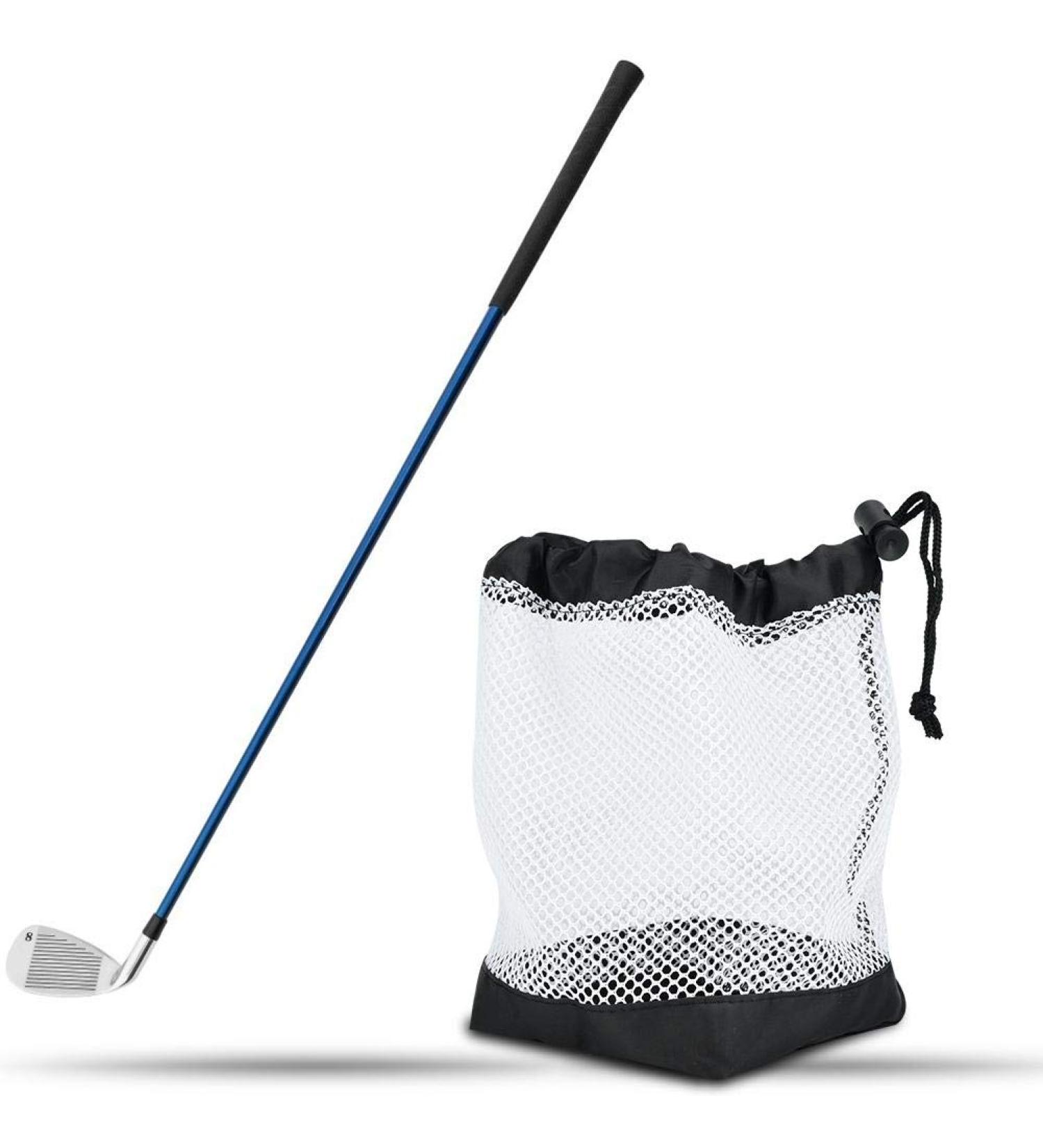 Nylon Mesh Golf Ball Bag with Drawstring Closure - Holds 36 Balls - 1 Pack - Buy Online on SooperMarket.com