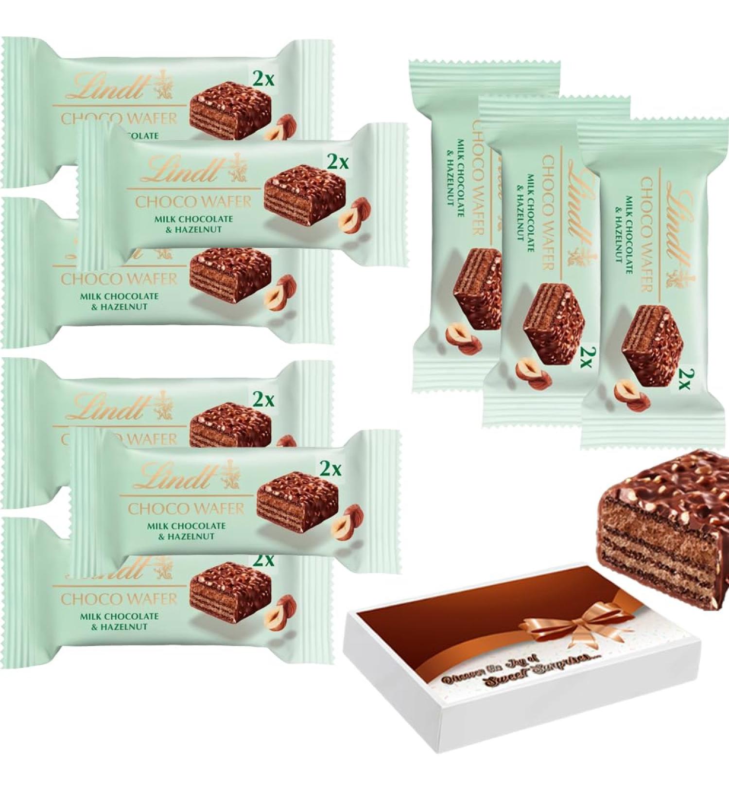 Milk Chocolate Wafer Bar With Roasted Hazelnuts 10 x 30g With Gift Box - Snack-Sized Bar - Buy Online on SooperMarket.com