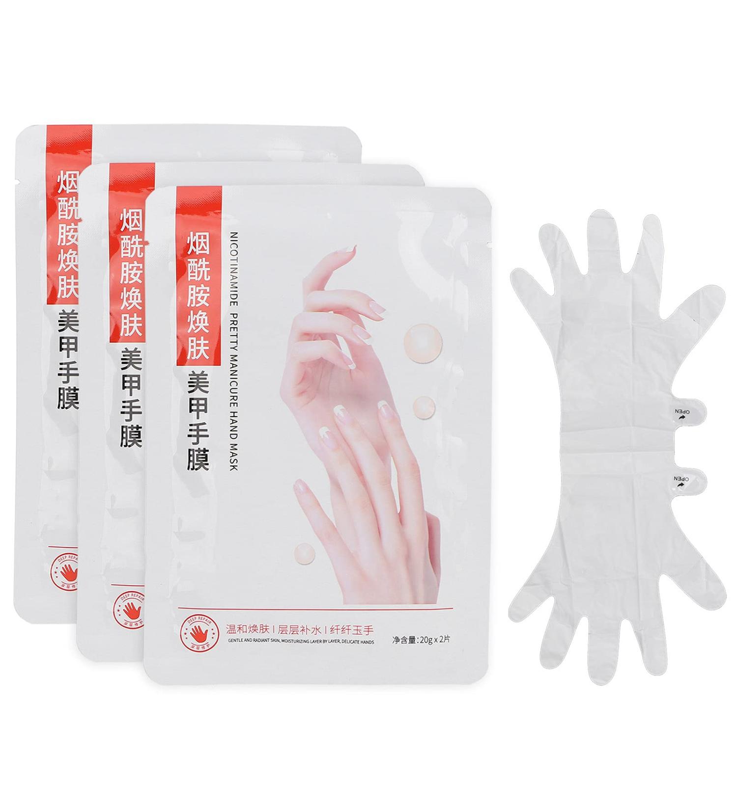 6 Pairs Organic Moisturizing Hand Mask - Hydrating & Repairing Peeling Masks for Dry Hands - Buy Online on SooperMarket.com
