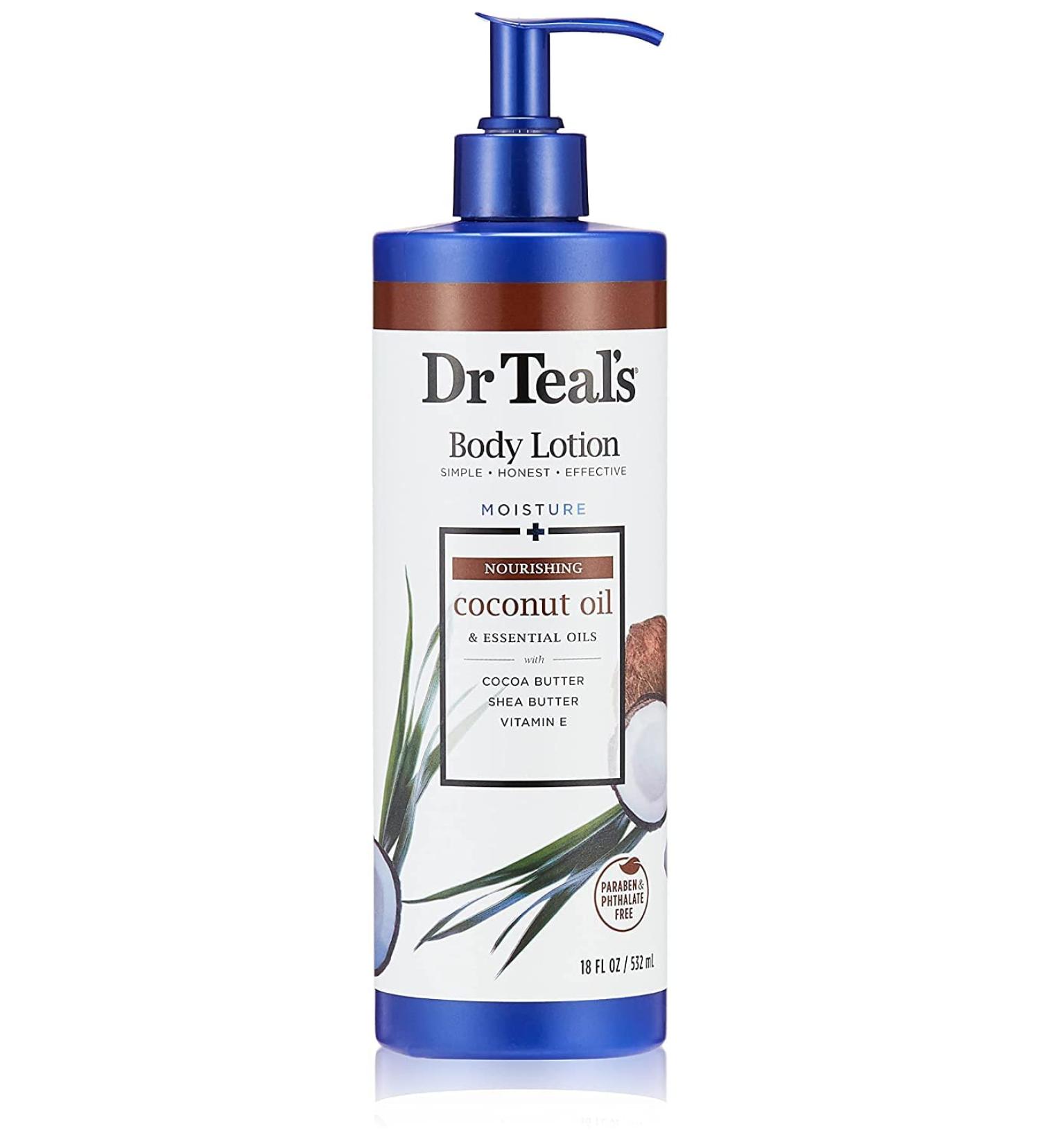 Dr Teal's Coconut Oil Body Lotion 18 oz - Hydrating Moisturizer by Dr Teal's - Buy Online on SooperMarket.com