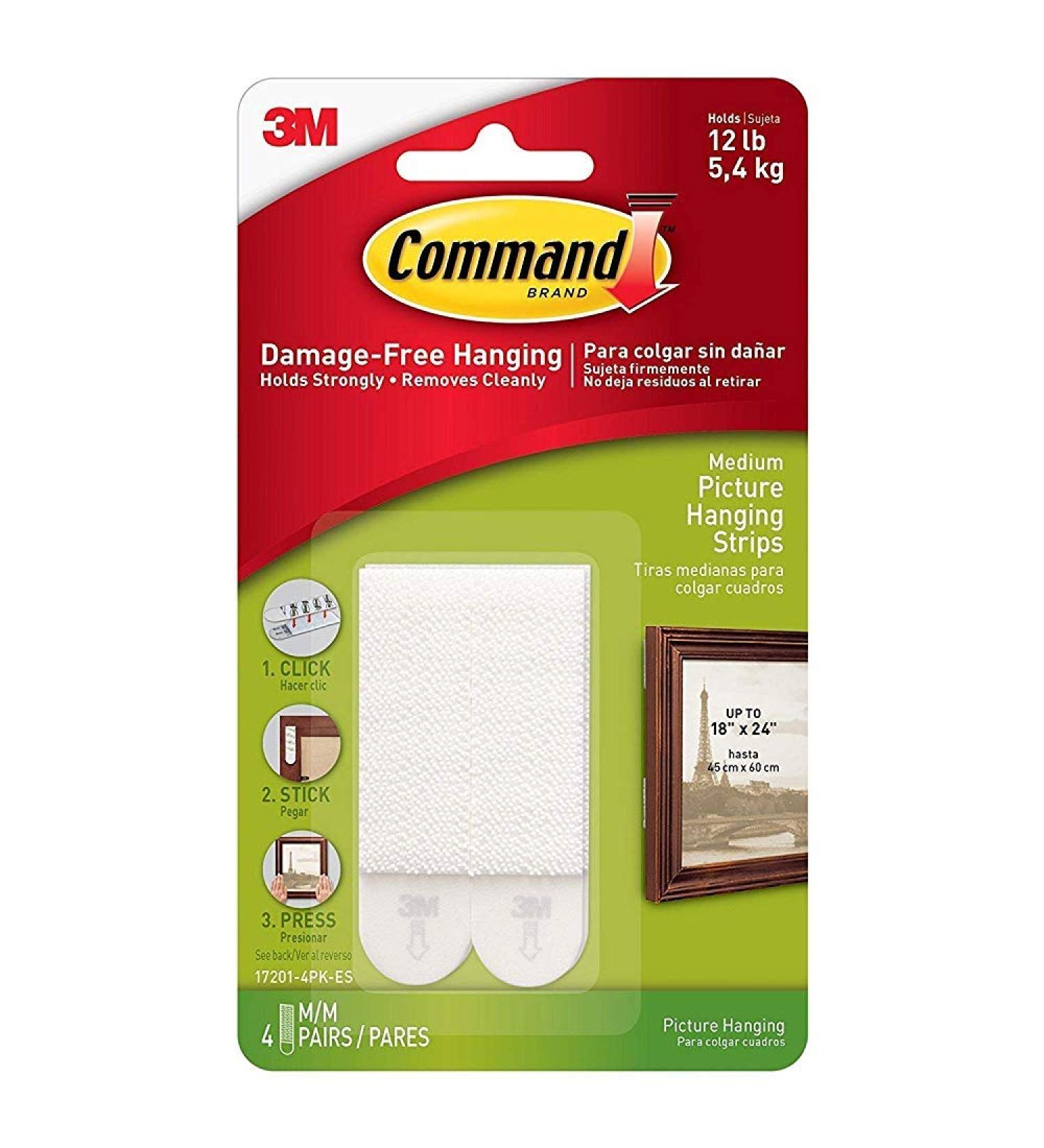 Picture Hang Strip Medium - Easy & Secure Wall Hanging Solution - Buy Online on SooperMarket.com