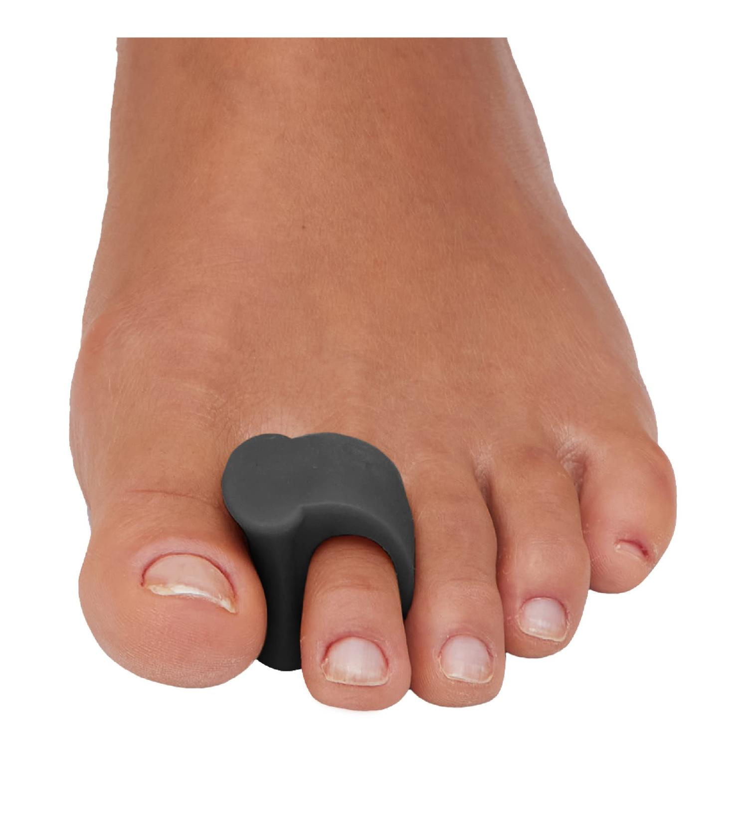 Zentoes Gel Toe Spreader for Overlapping Toes & Alignment - 4 Pieces (Black) | Corrective Spacer for Pain Relief - Buy Online on SooperMarket.com